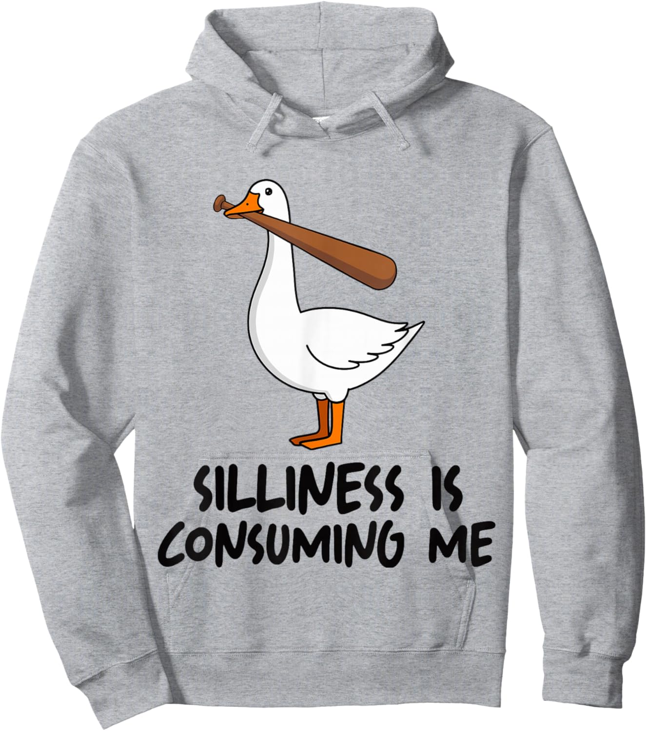 Silliness Is Consuming Me Goose Hoodie - Hoodie | Ash