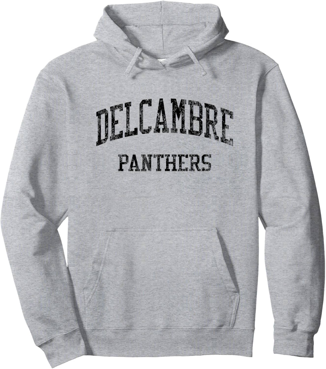 Delcambre High School HS Delcambre LA Vintage Sports Hoodie - Hoodie | Ash