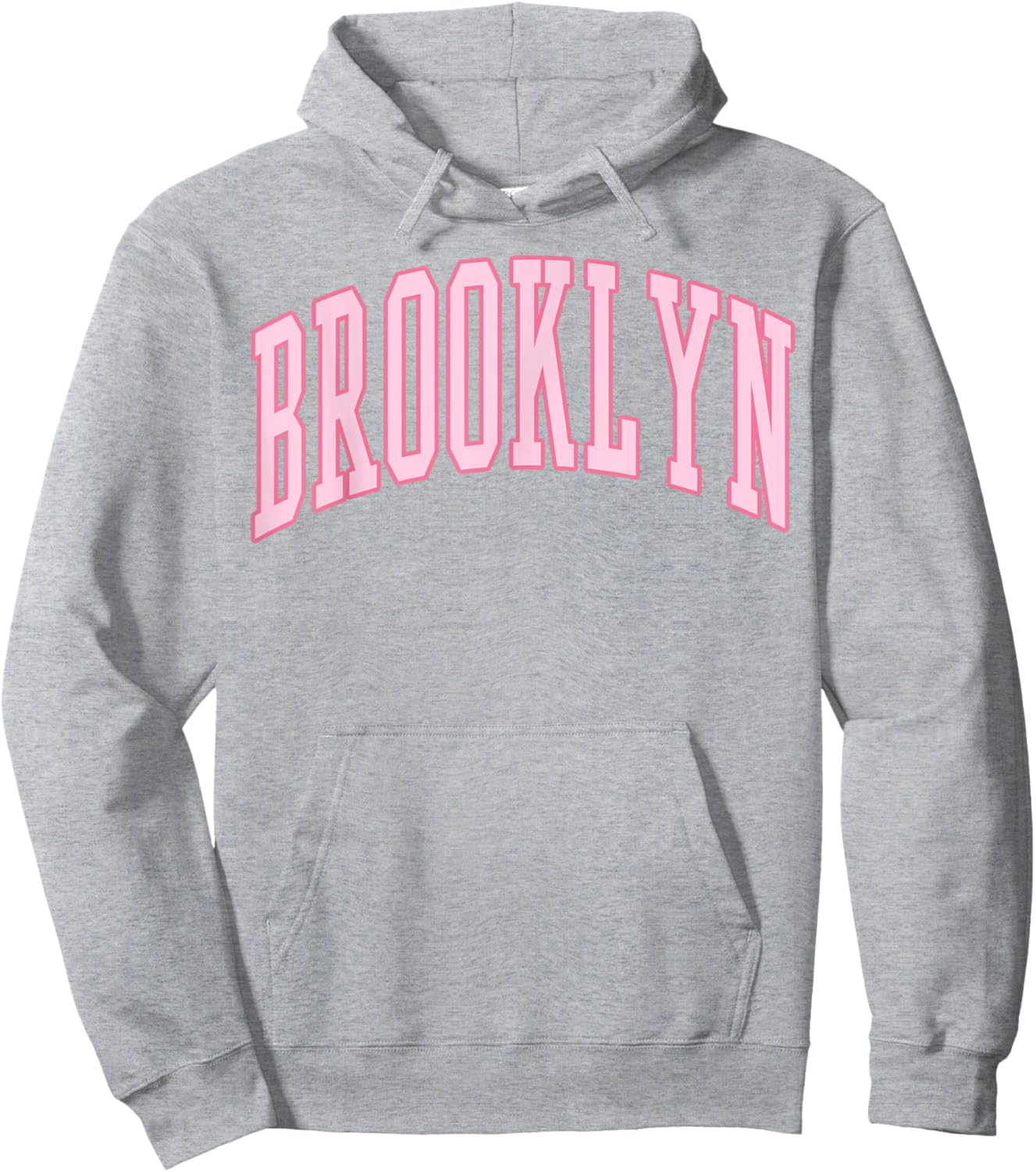 Brooklyn Vintage Preppy Varsity Pink Sports Hoodie - Hoodie | Ash