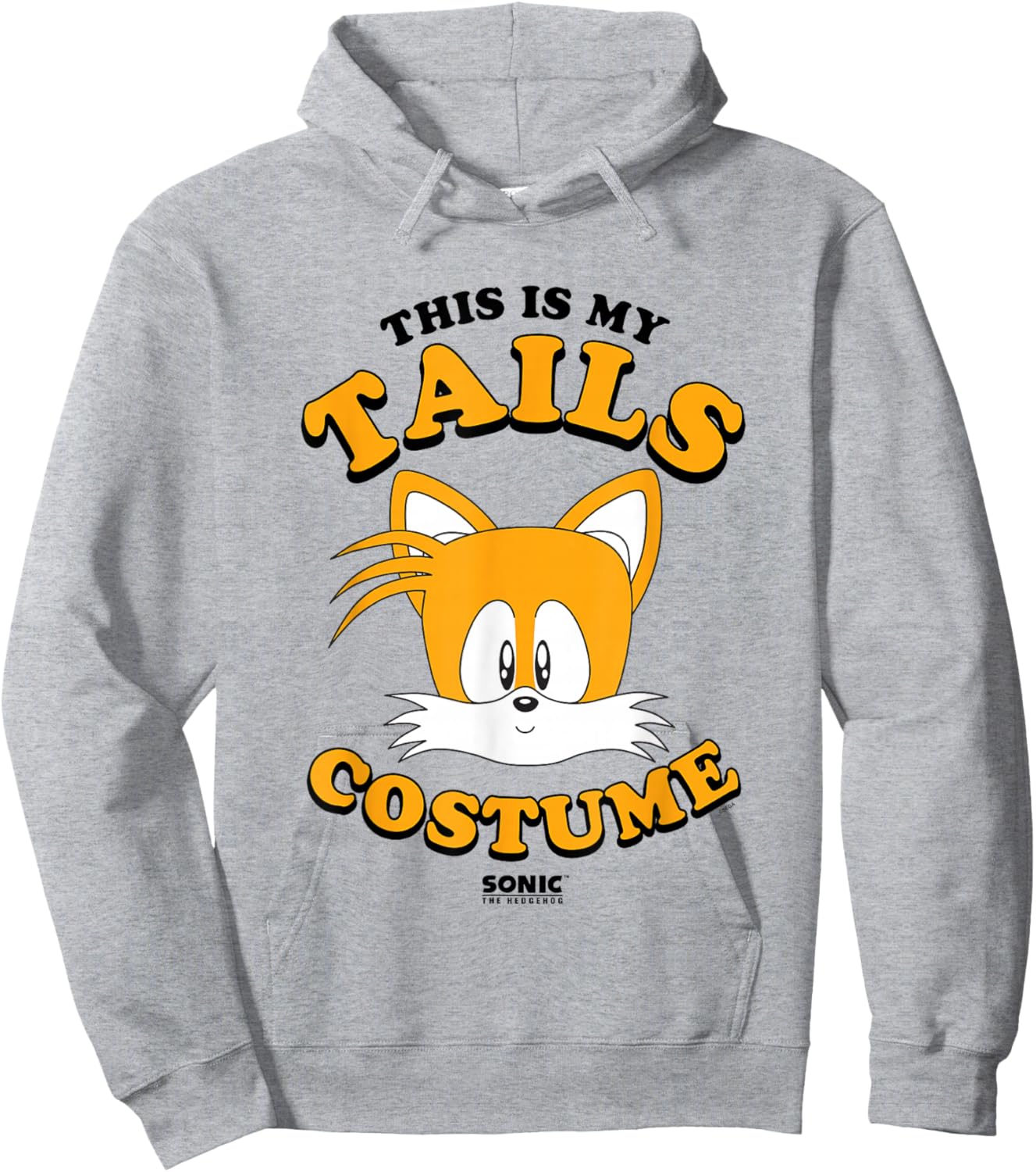 Sonic The Hedgehog Halloween This Is My Tails Retro Costume Hoodie - Hoodie | Ash