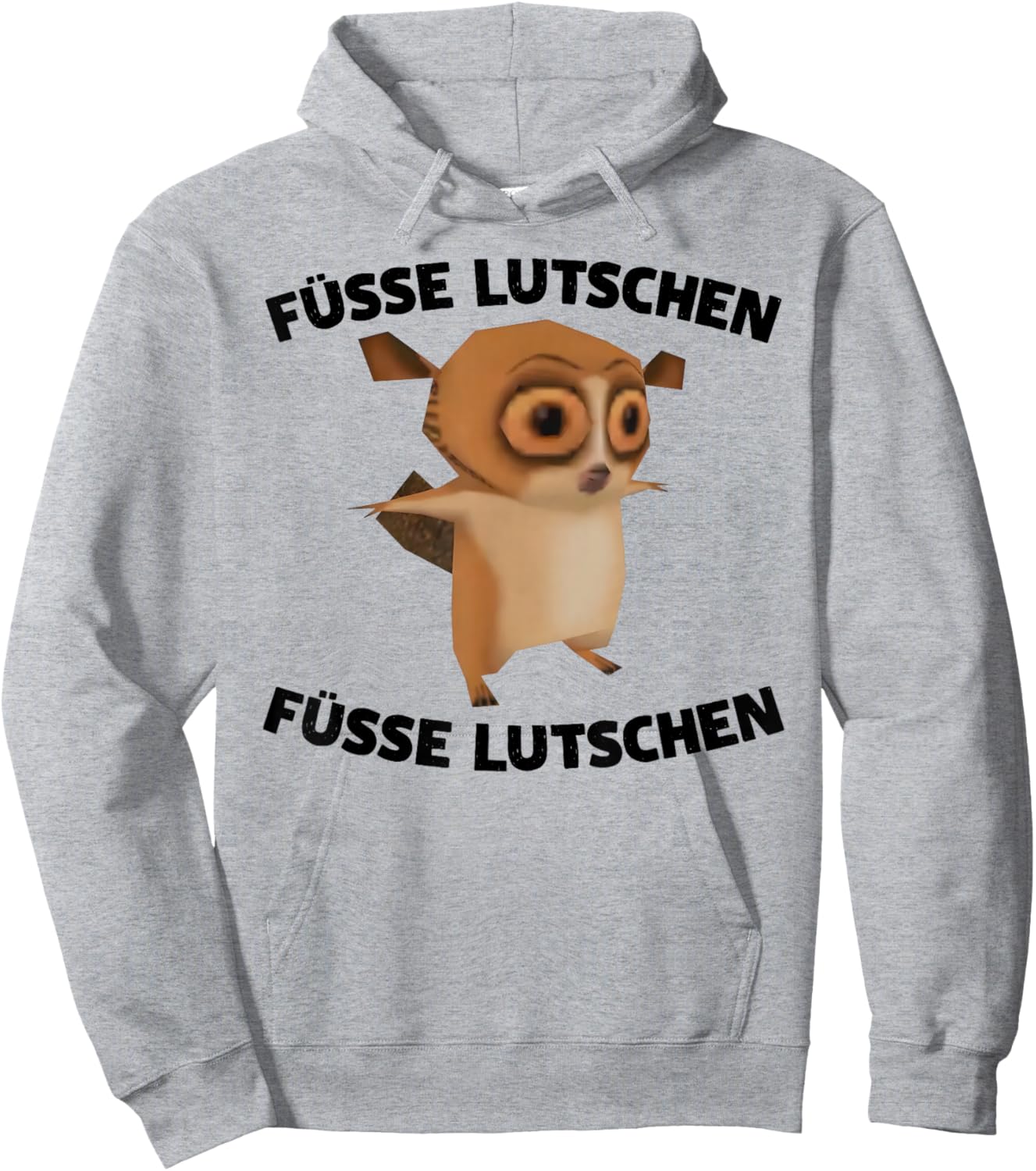 FÜSSE LUTSCHEN FÜSSE LUTSCHEN X AFFE Koboldmaki Hoodie - Hoodie | Ash