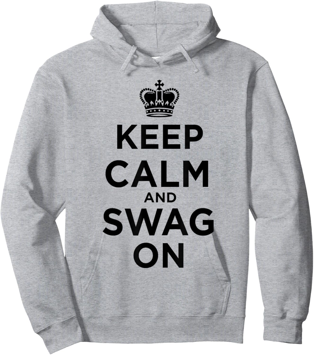 Keep Calm and Swag On Hoodie - Hoodie | Ash