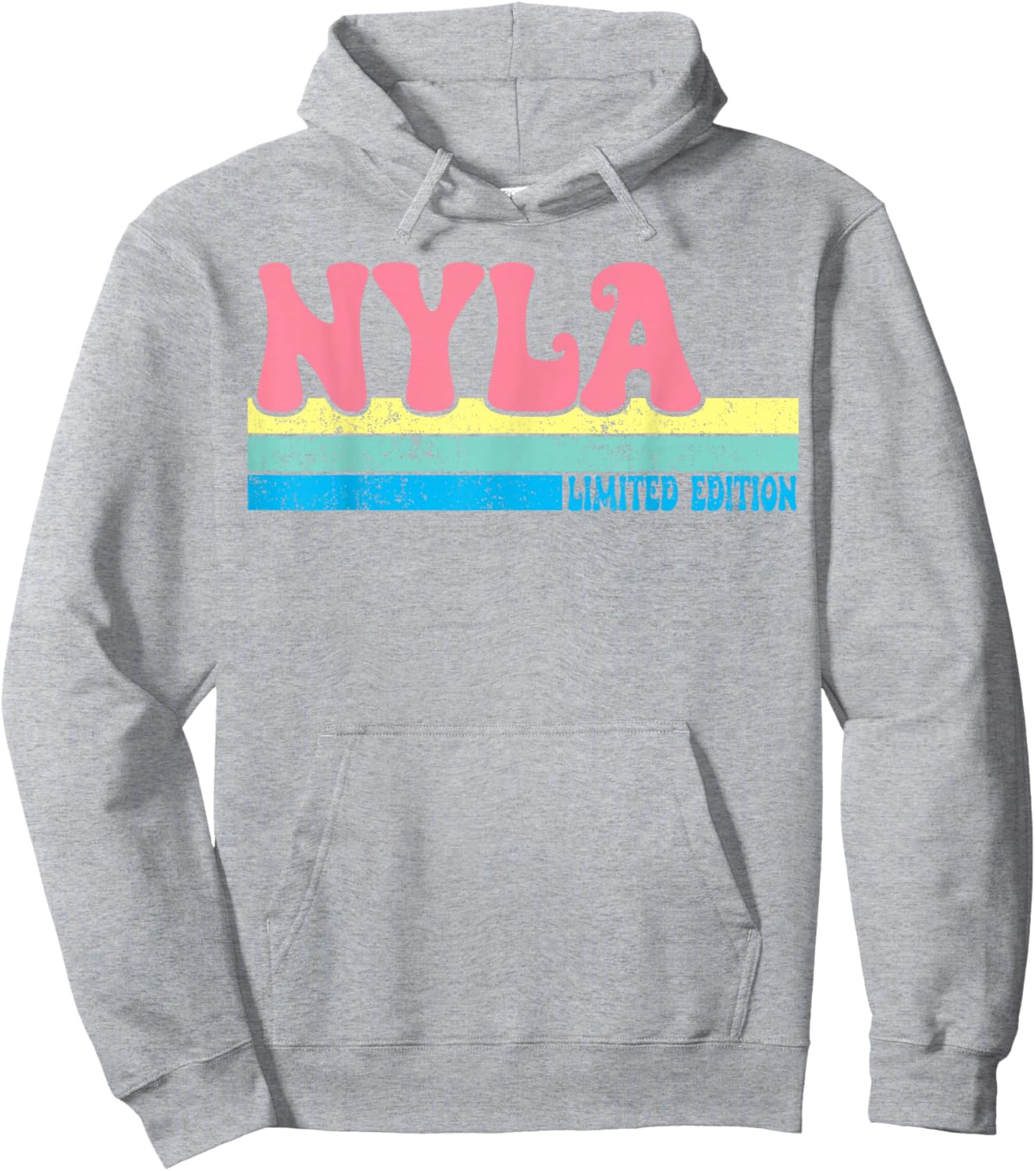 NYLA Name Personalized Cute Idea Groovy Women NYLA Hoodie - Hoodie | Ash