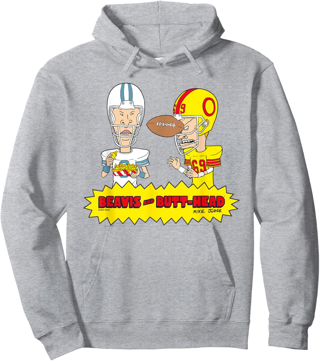 Beavis & Butt-Head American Football Sports Hoodie - Hoodie | Ash
