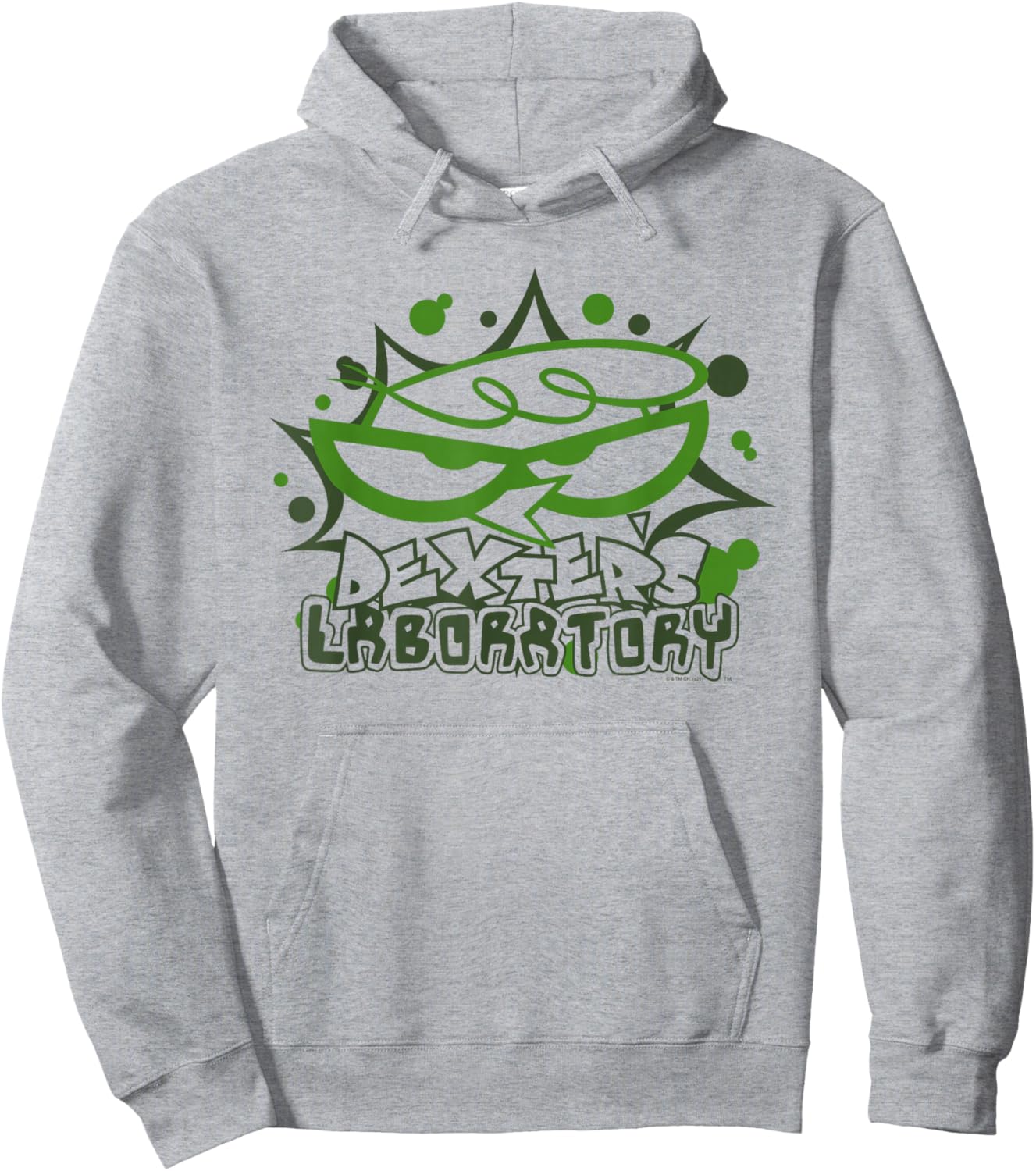 Dexter's Laboratory Green Close Up Portrait Cartoon Hoodie - Hoodie | Ash
