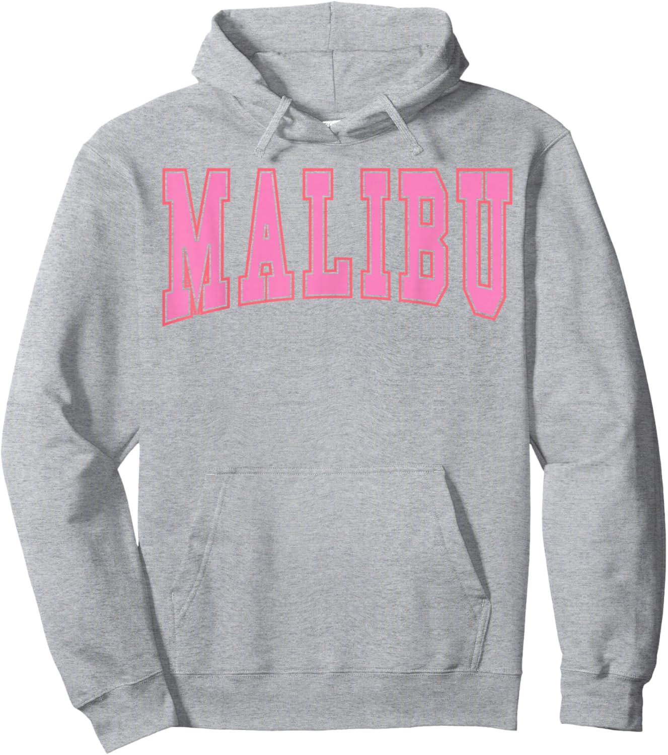 Preppy Varsity Pink Malibu California Teen Girls Hoodie - Hoodie | Ash