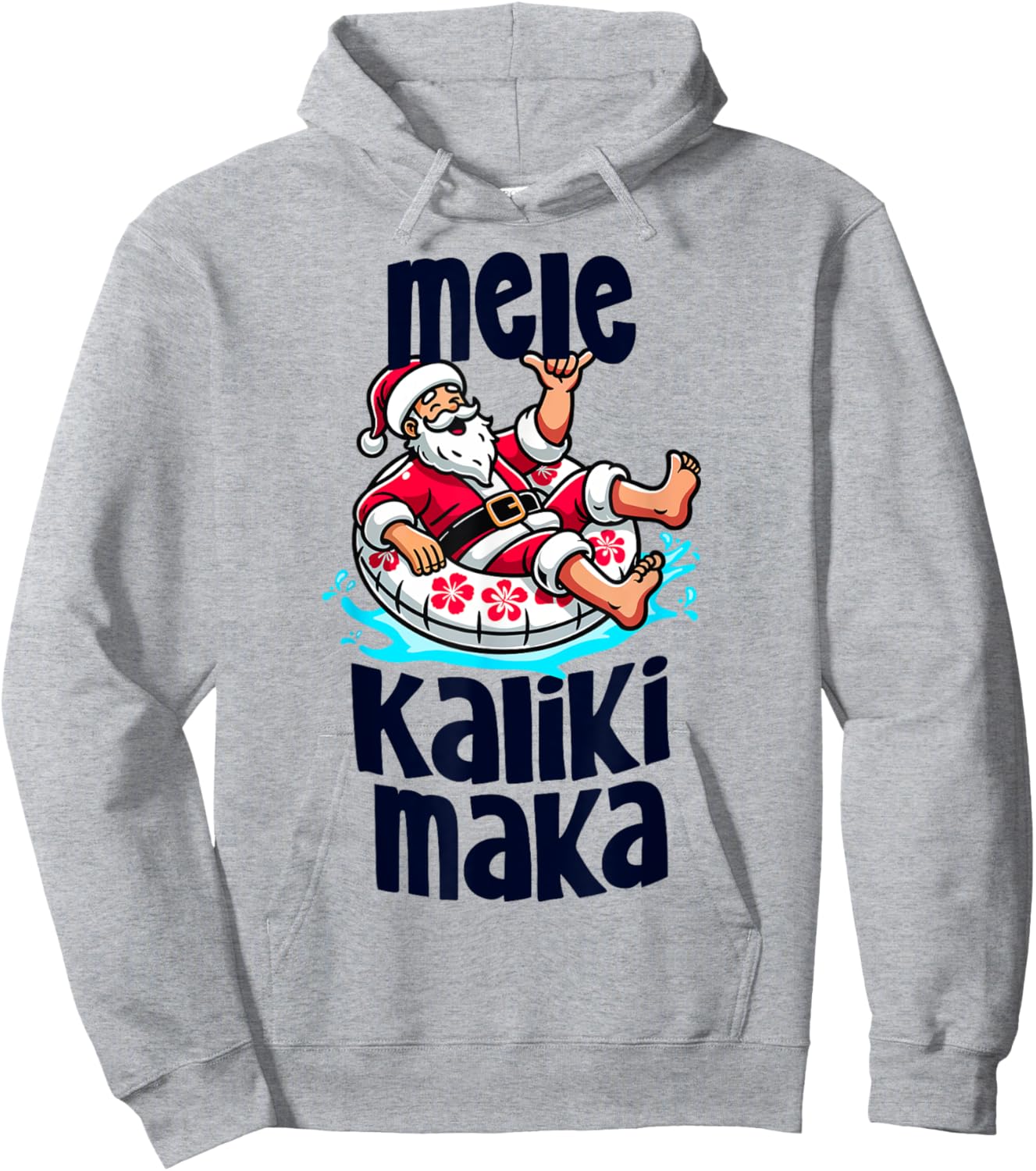 Funny Mele Kalikimaka Family Vacation Hawaiian Christmas Hoodie - Hoodie | Ash