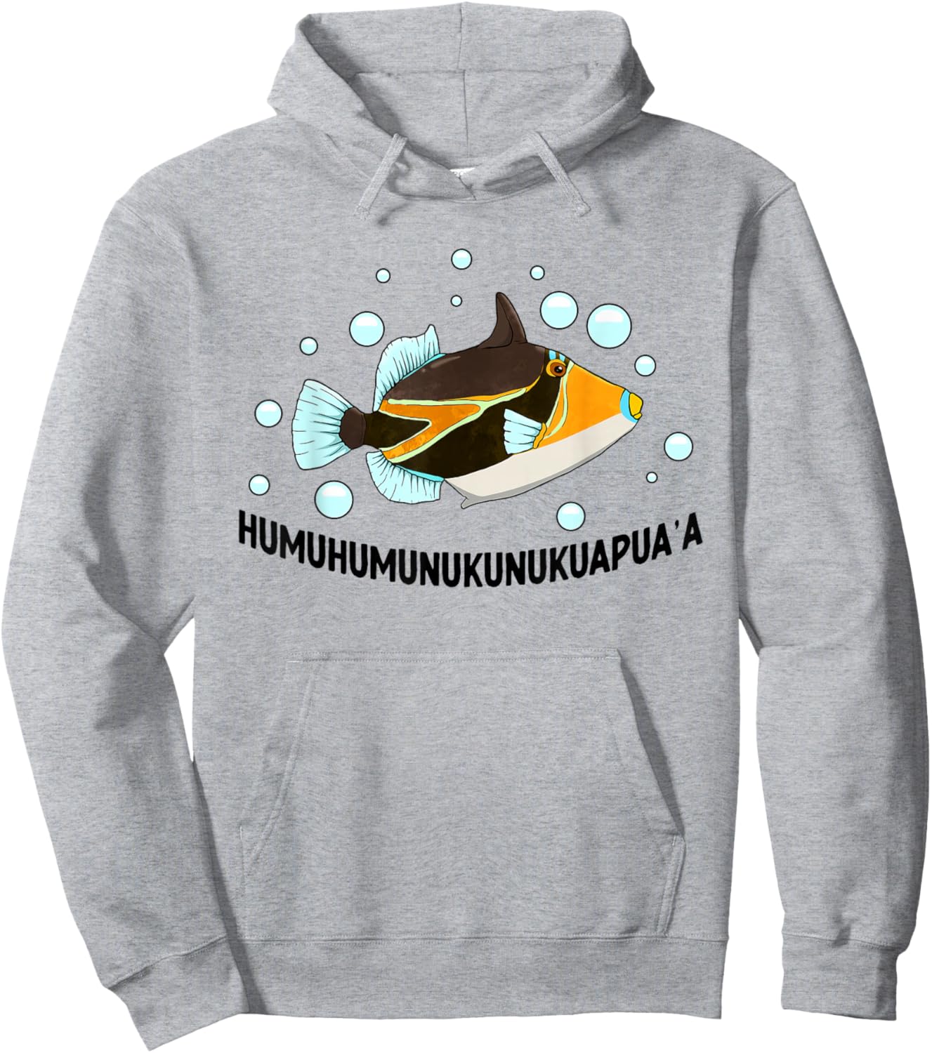Humuhumunukunukuapua'a Hawaiian Reef Triggerfish Hawaii Hoodie - Hoodie | Ash