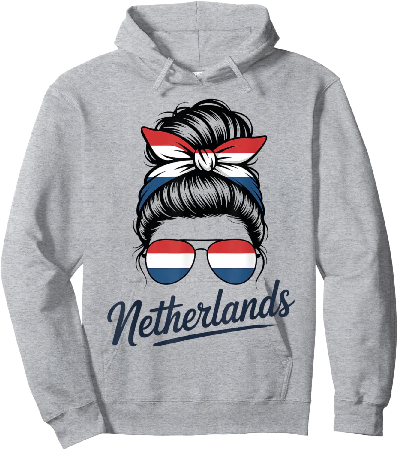 Dutch Girl – Geschenk für Mädchen, Holland-Flagge, Humor Hoodie - Hoodie | Ash