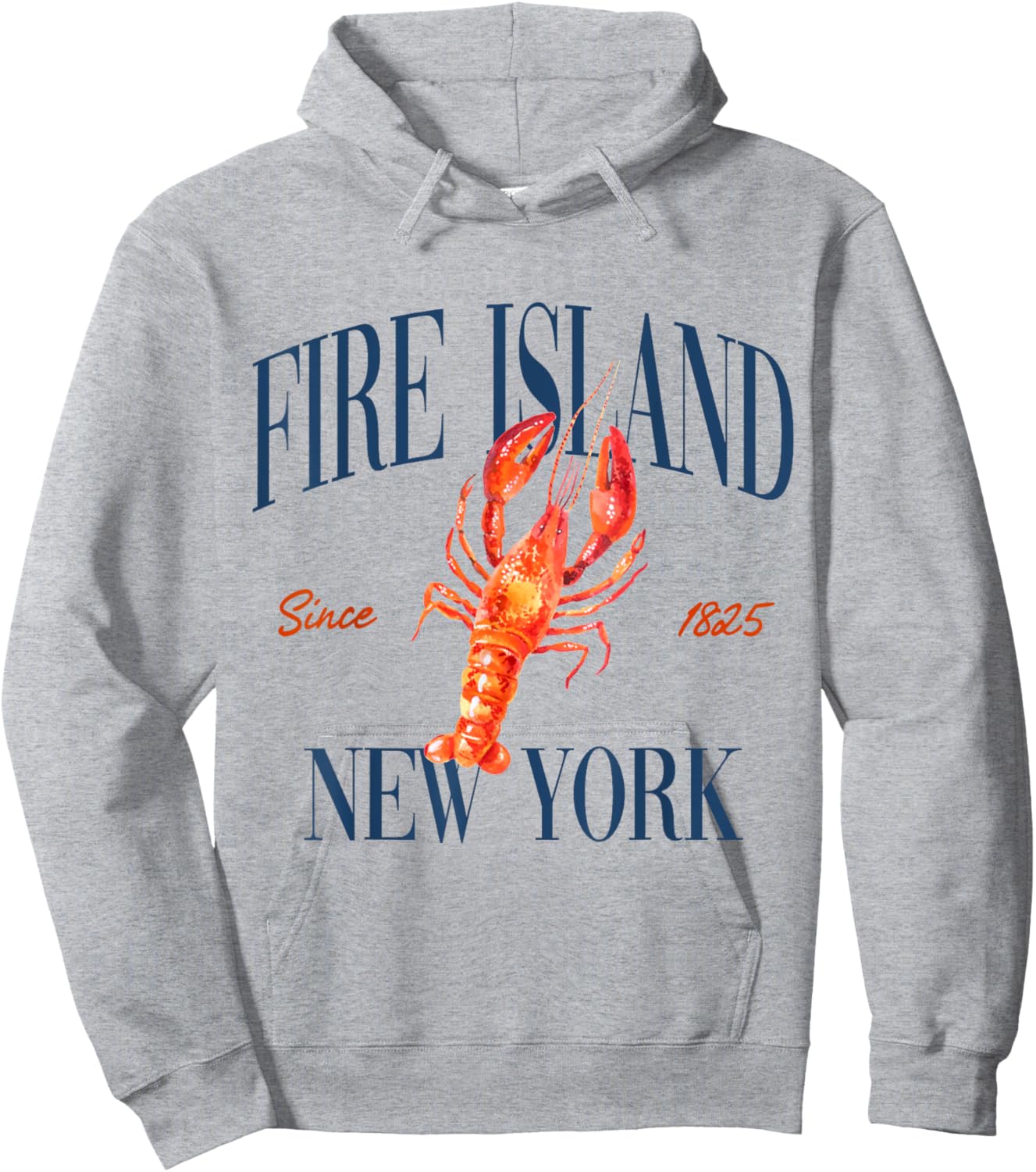 Fire Island New York Est. 1825 - Old Money, Aesthetic Hoodie - Hoodie | Ash