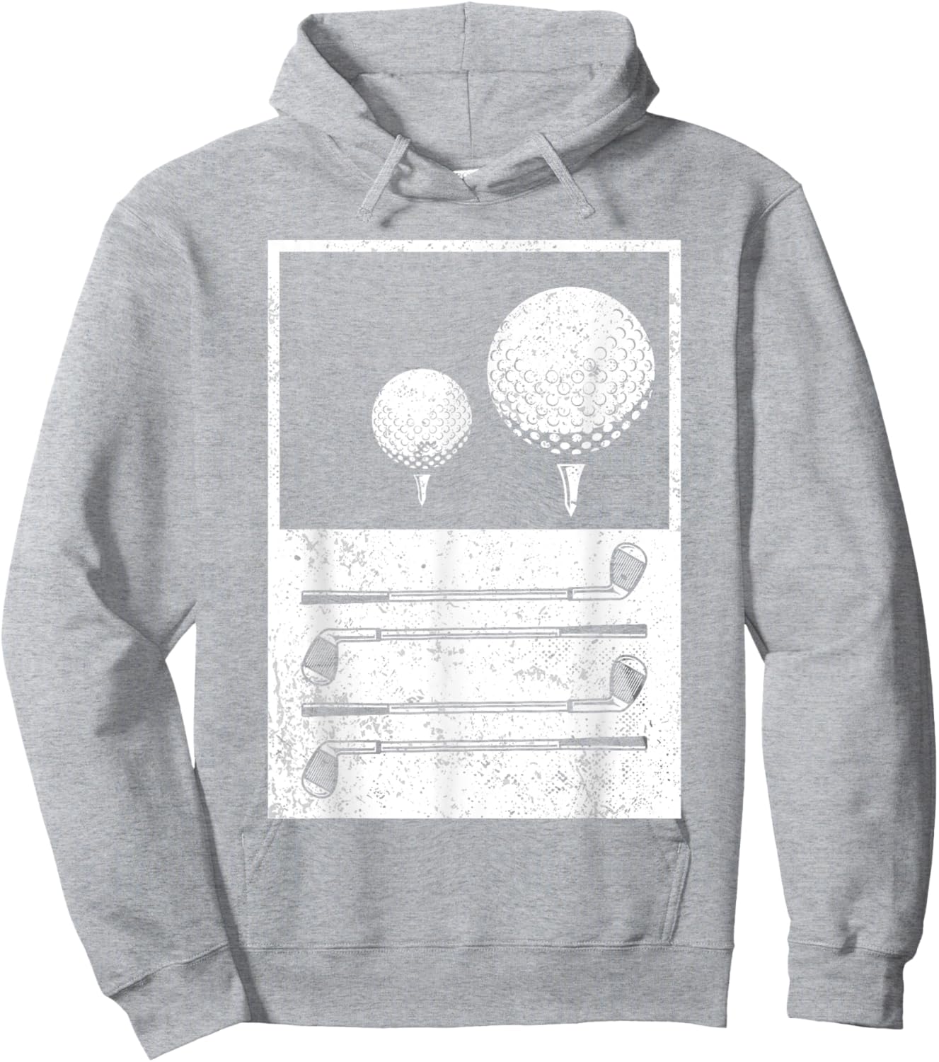 Vintage Golf Balls Golf Player Hoodie - Hoodie | Ash