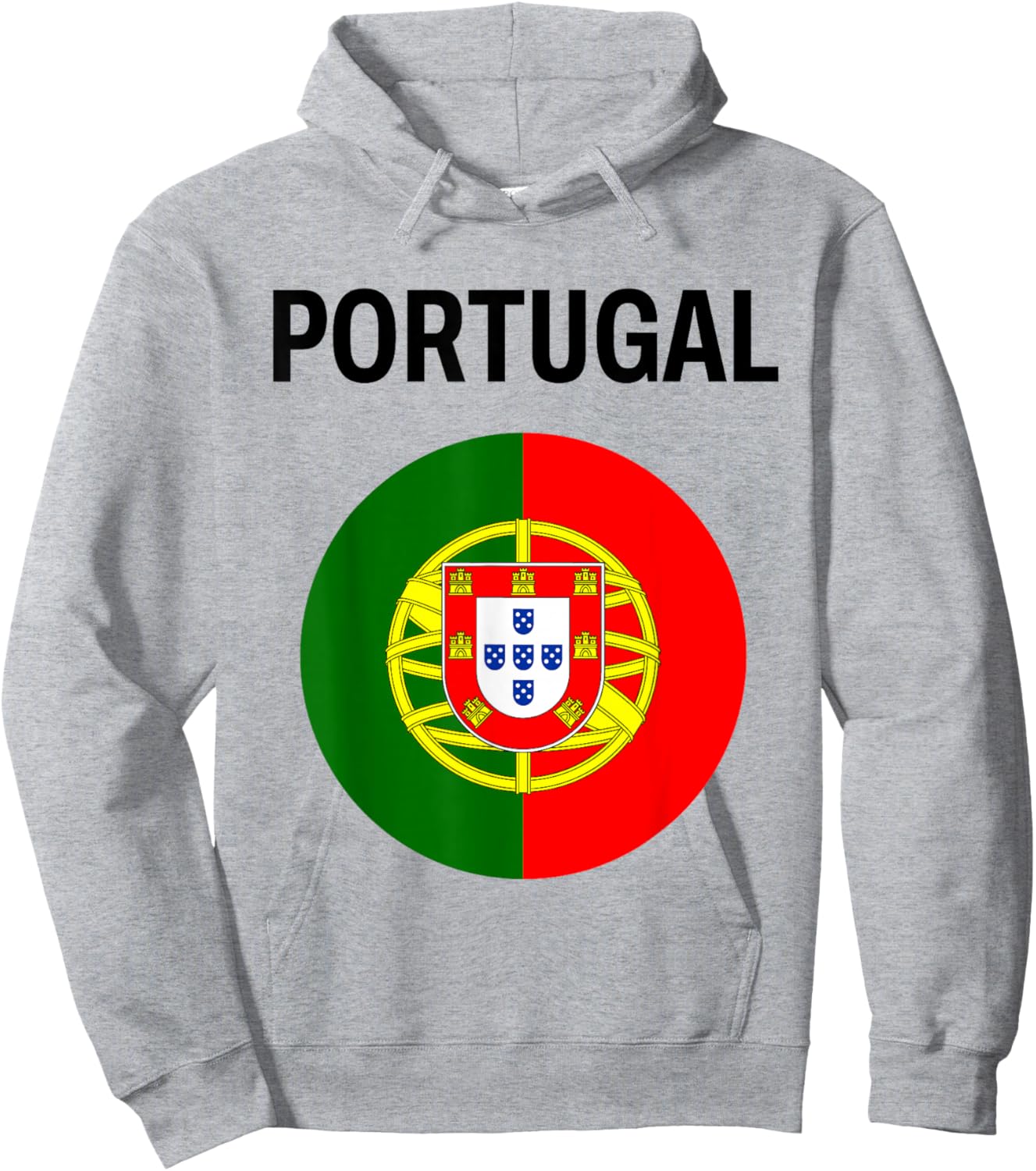 Portugal Flag Modern Hoodie - Hoodie | Ash