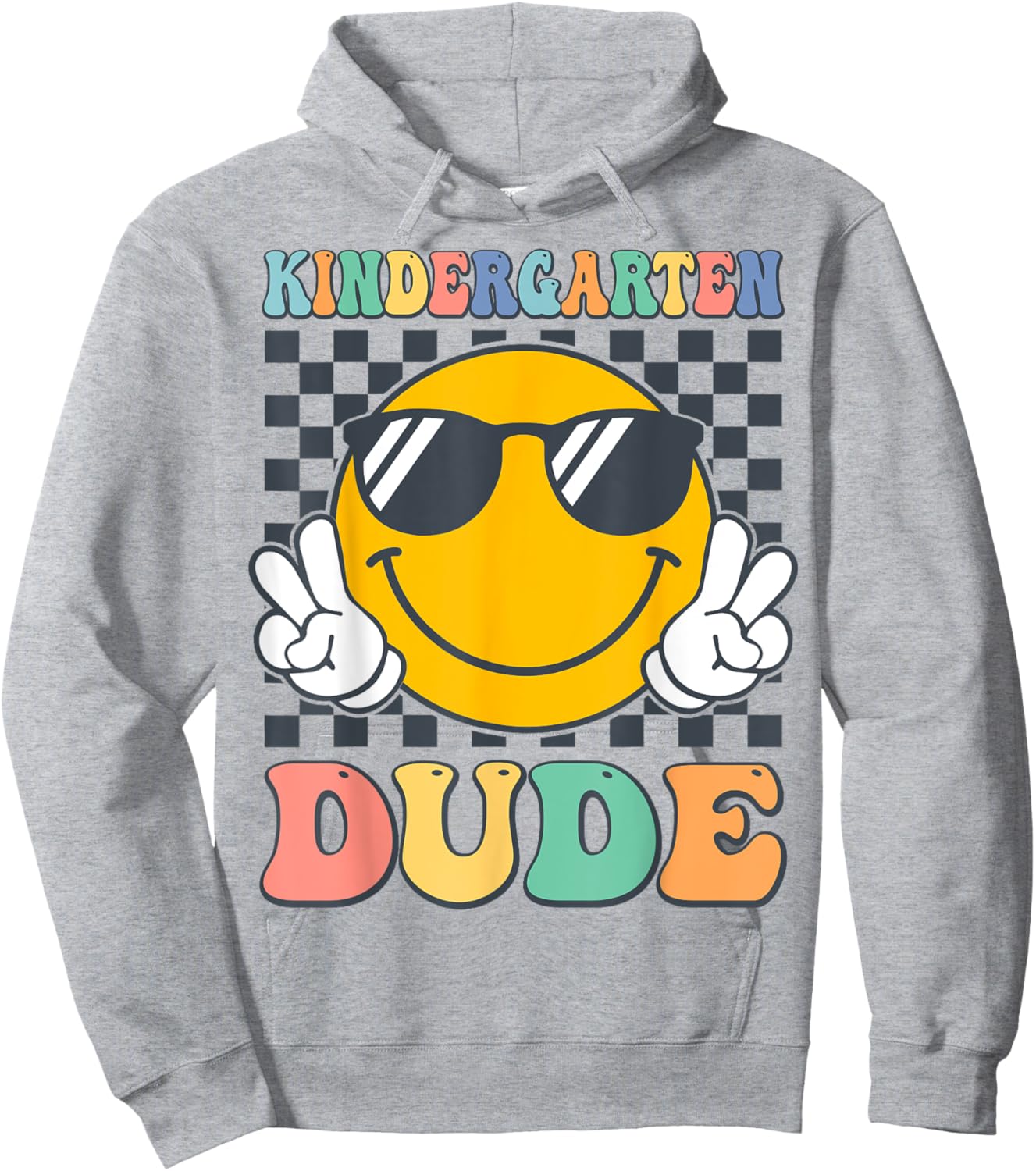 Kindergarten Dude First Day of Kindergarten Back to School Hoodie - Hoodie | Ash
