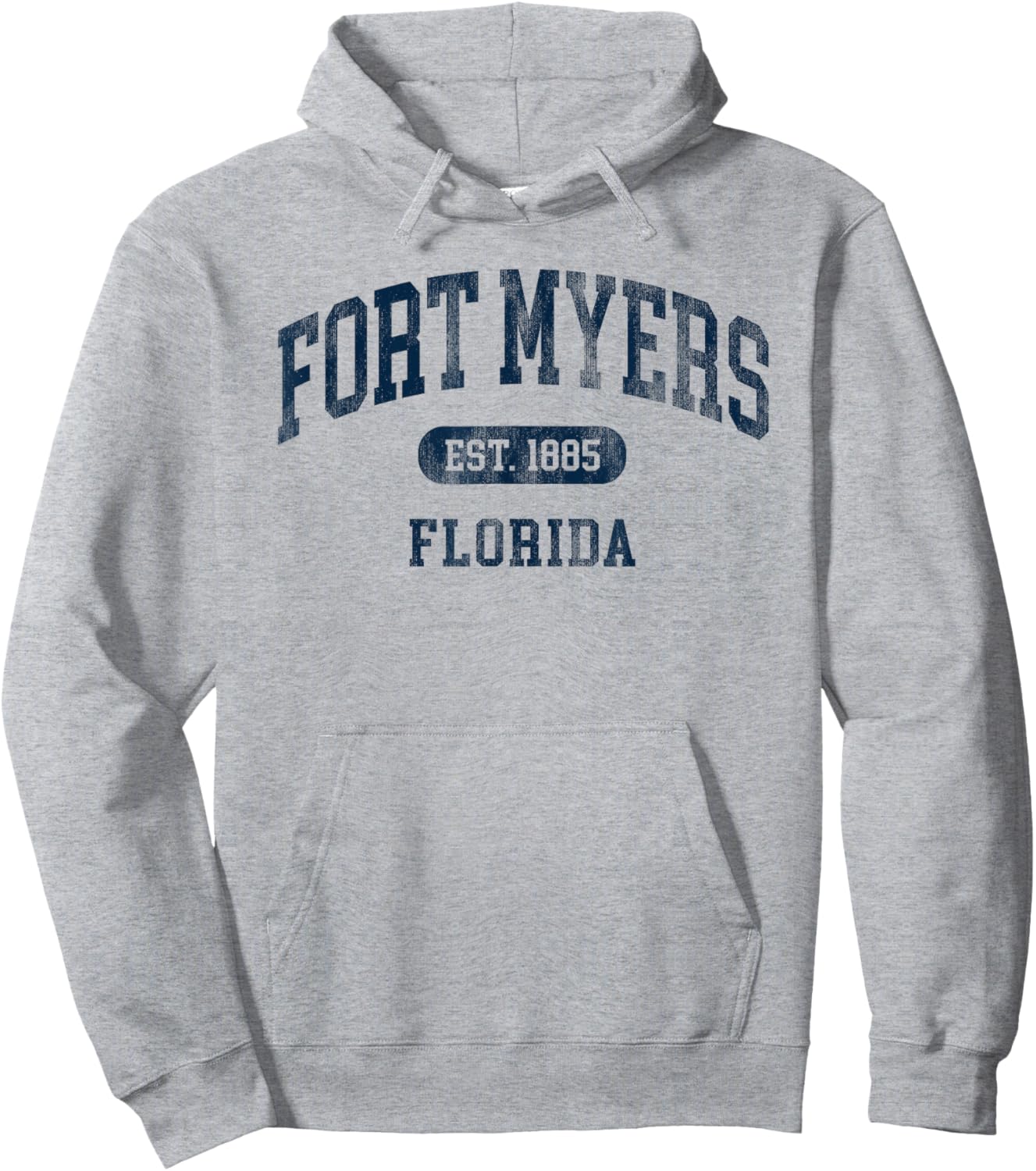 Fort Myers Florida Retro Preppy Throwback Souvenir Hoodie - Hoodie | Ash