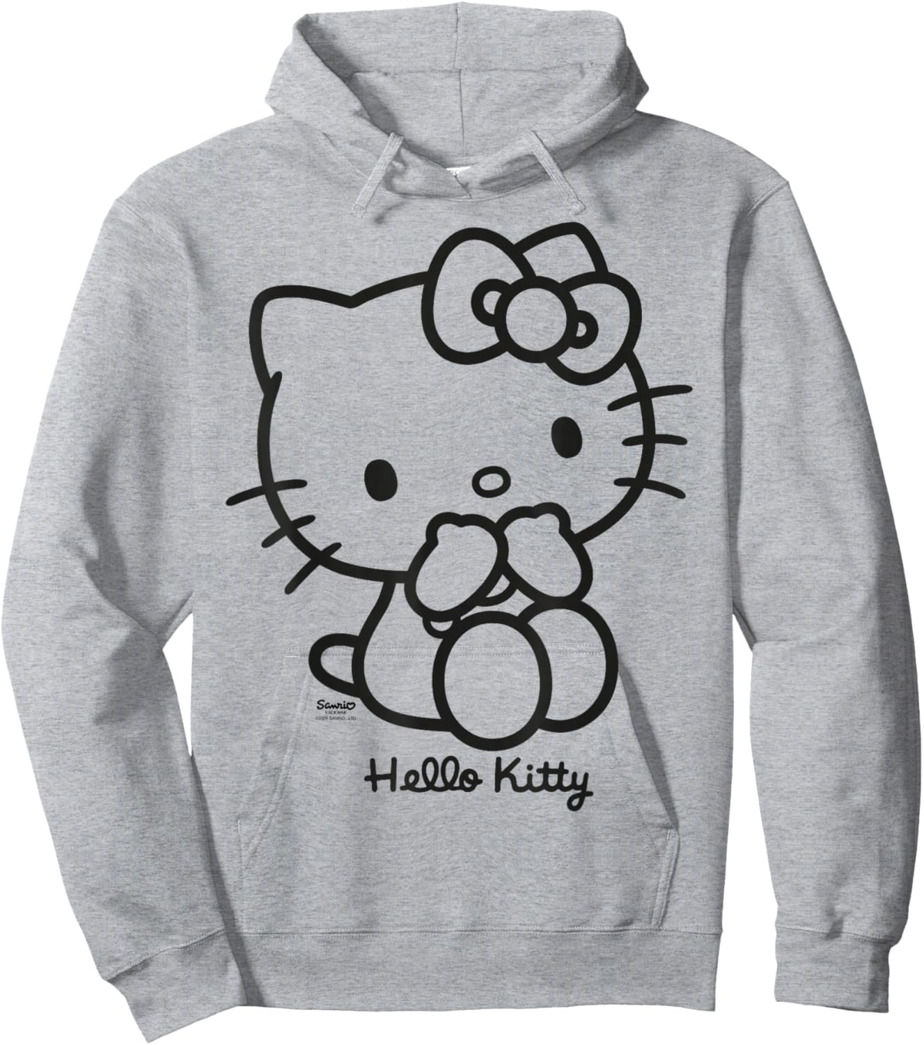 Hello Kitty Black Cat Classic Hoodie - Hoodie | Ash
