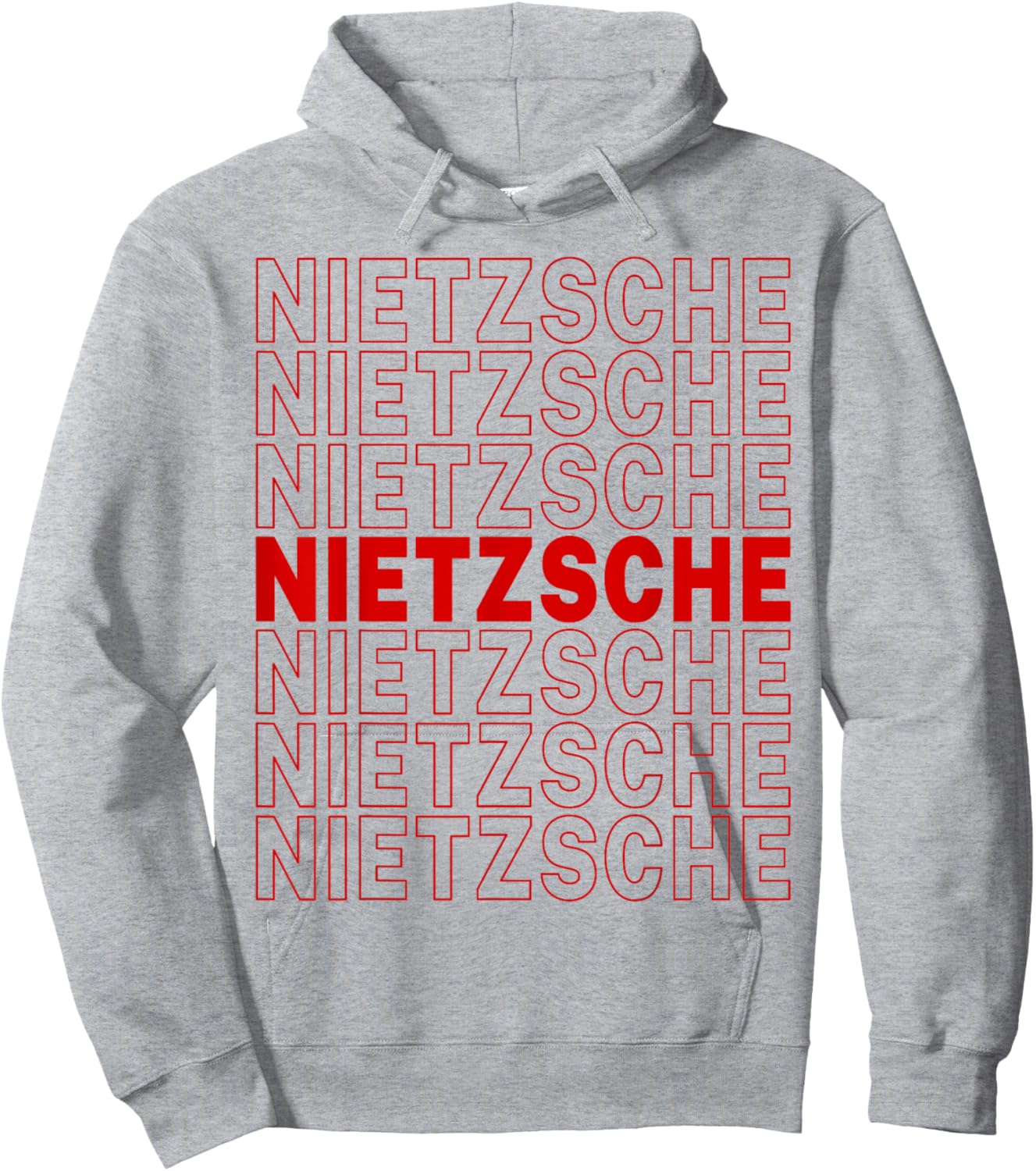 Friedrich Nietzsche Hoodie - Hoodie | Ash