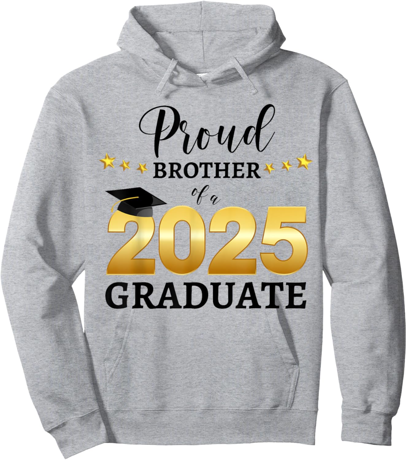 Proud Brother Of A 2025 Graduate Graduating Class Of 2025 Hoodie - Hoodie | Ash