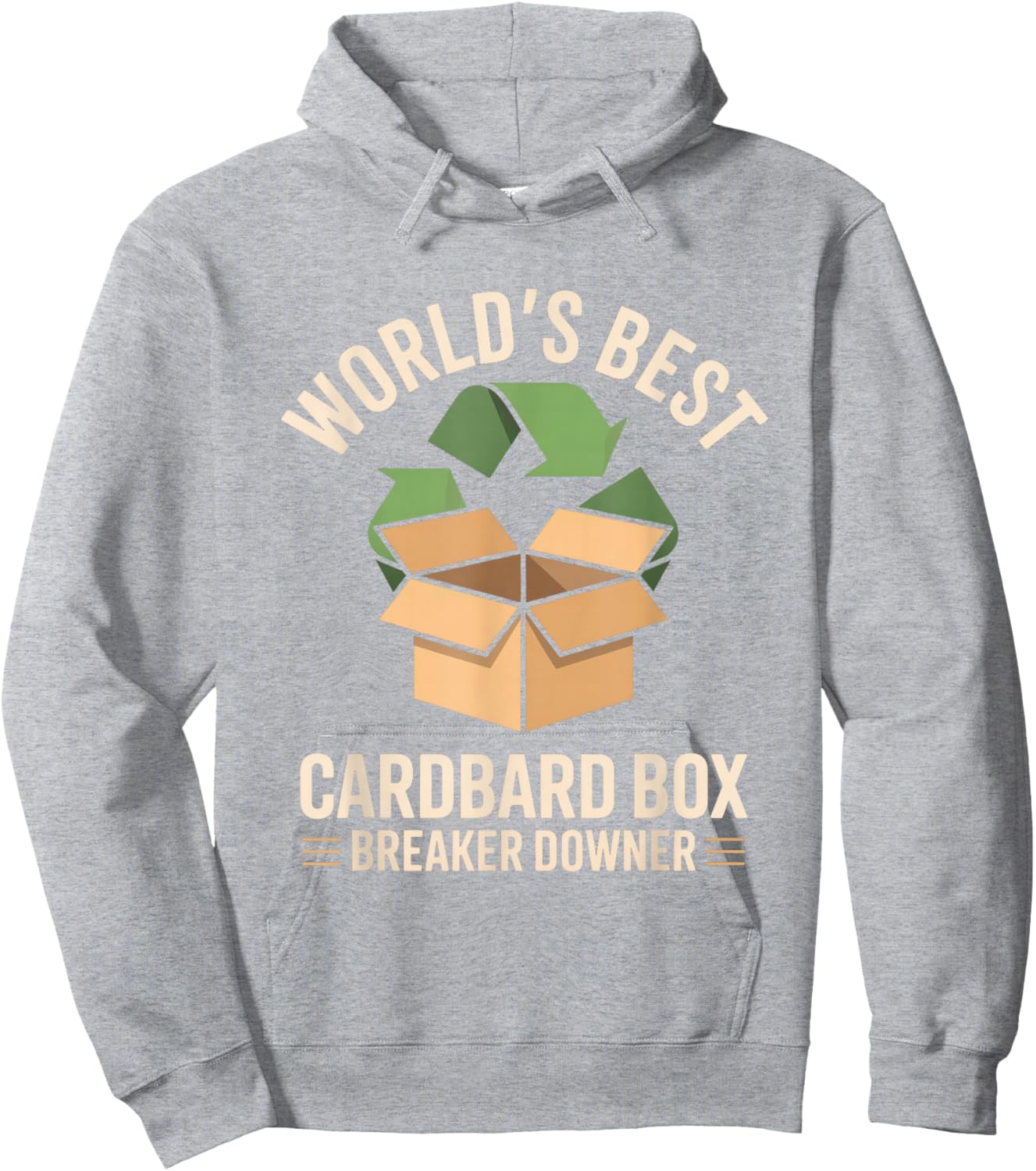 World's Best Cardboard Box Breaker Downer Hoodie - Hoodie | Ash