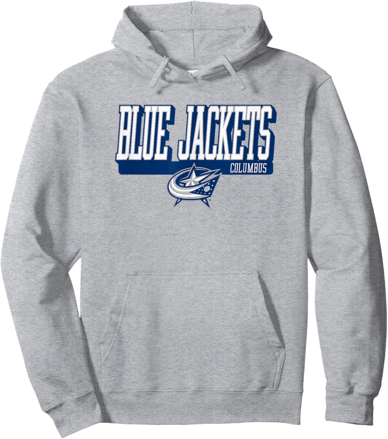 Columbus Blue Jackets Faceoff Red Officially Licensed Hoodie - Hoodie | Ash