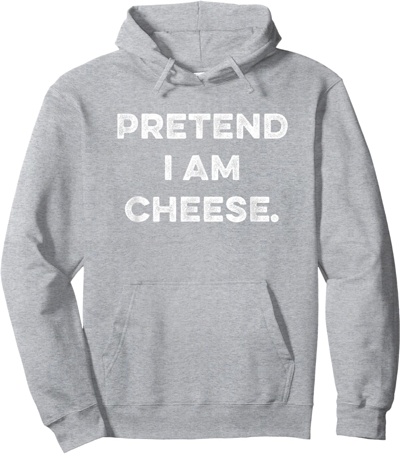 Pretend I Am Cheese Funny Sarcastic Last Minute Party Outfit Hoodie - Hoodie | Ash