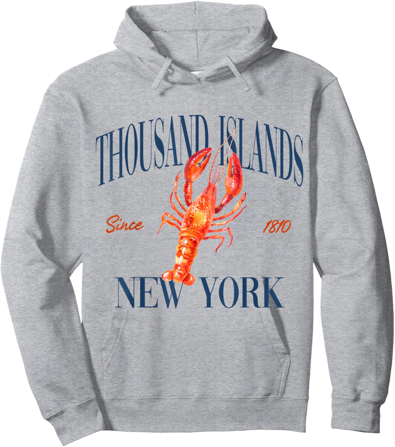 Thousand Islands New York Est. 1810 - Old Money, Classic Hoodie - Hoodie | Ash