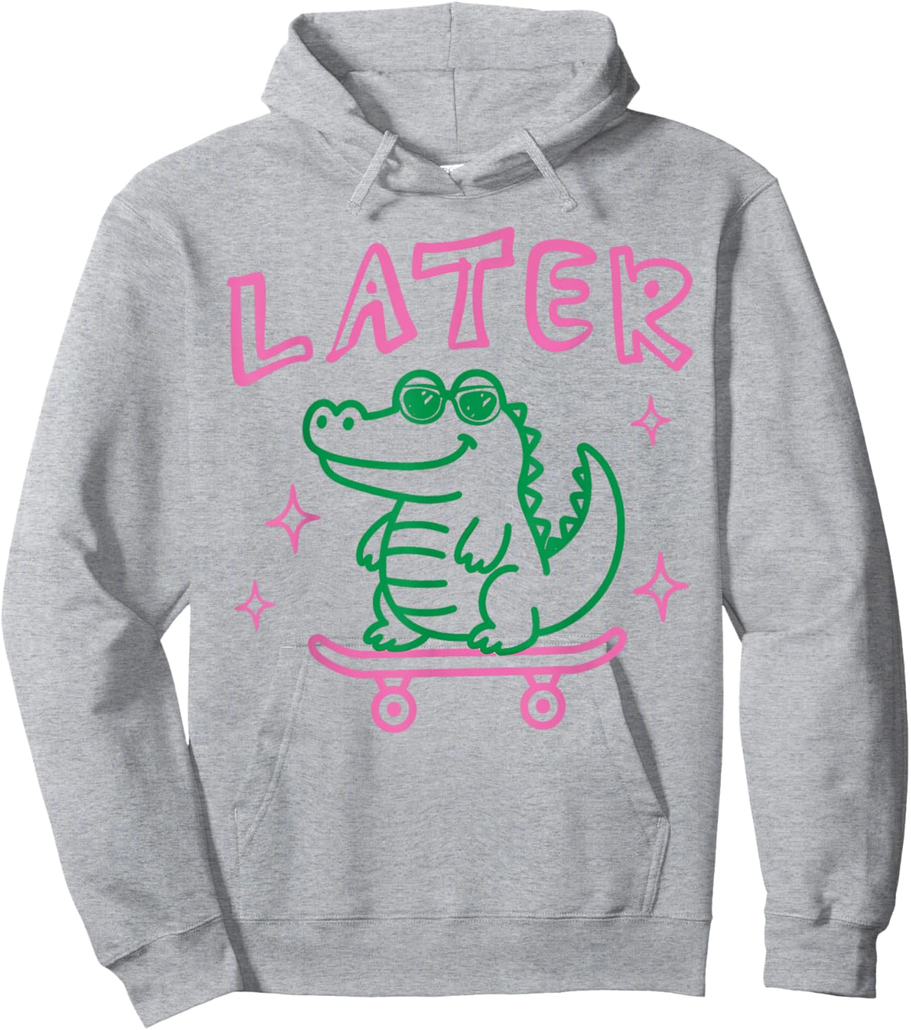 Later Gator Funny Alligator Preppy Last Day Teachers Kids Hoodie - Hoodie | Ash