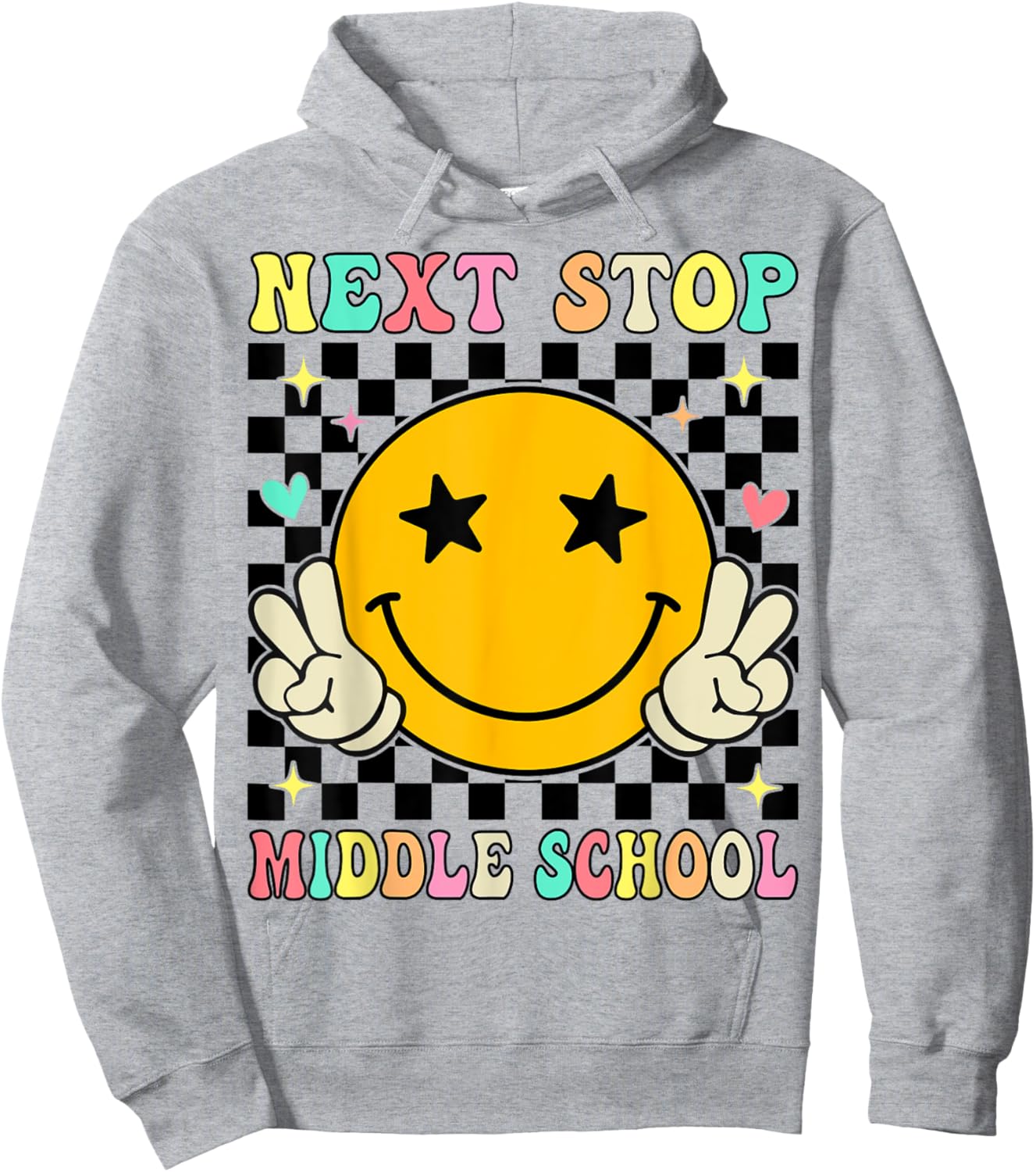 Next Stop Middle School Elementary School Graduation Hoodie - Hoodie | Ash