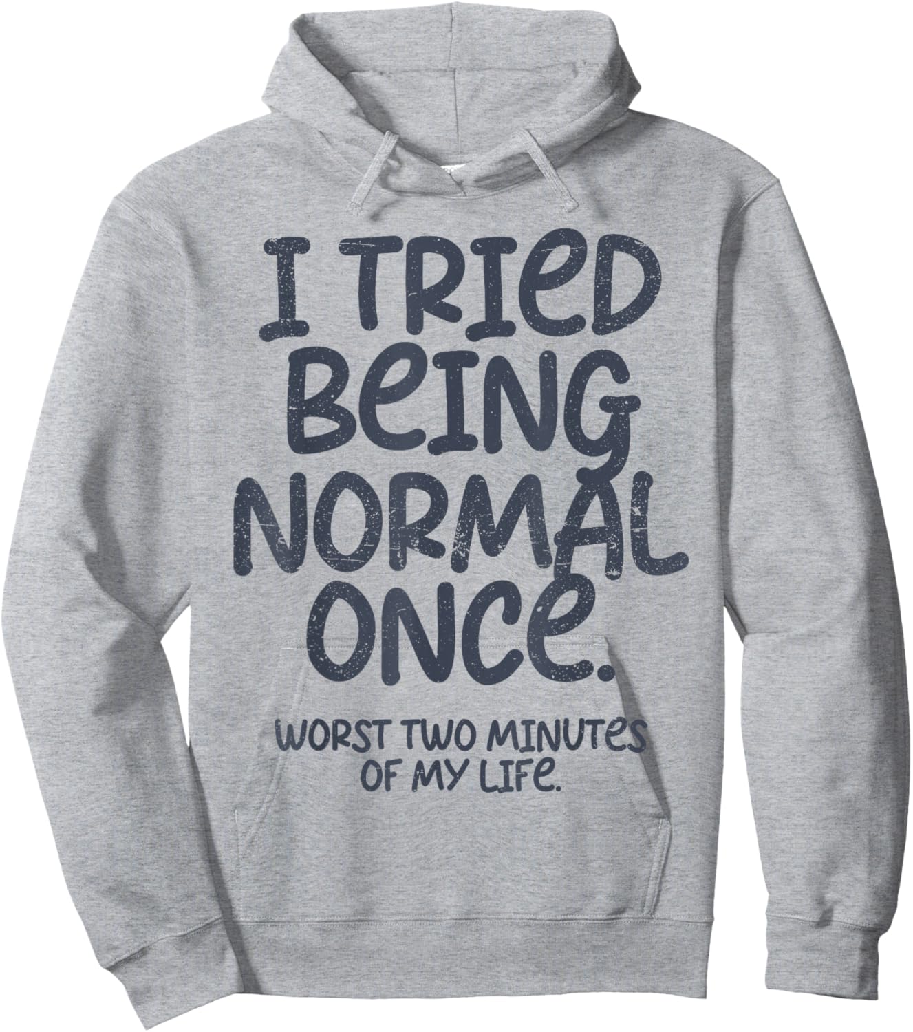 Graphic and Teen Girl Clothes I Tried Being Normal Once Funny , Small, White Hoodie - Hoodie | Ash