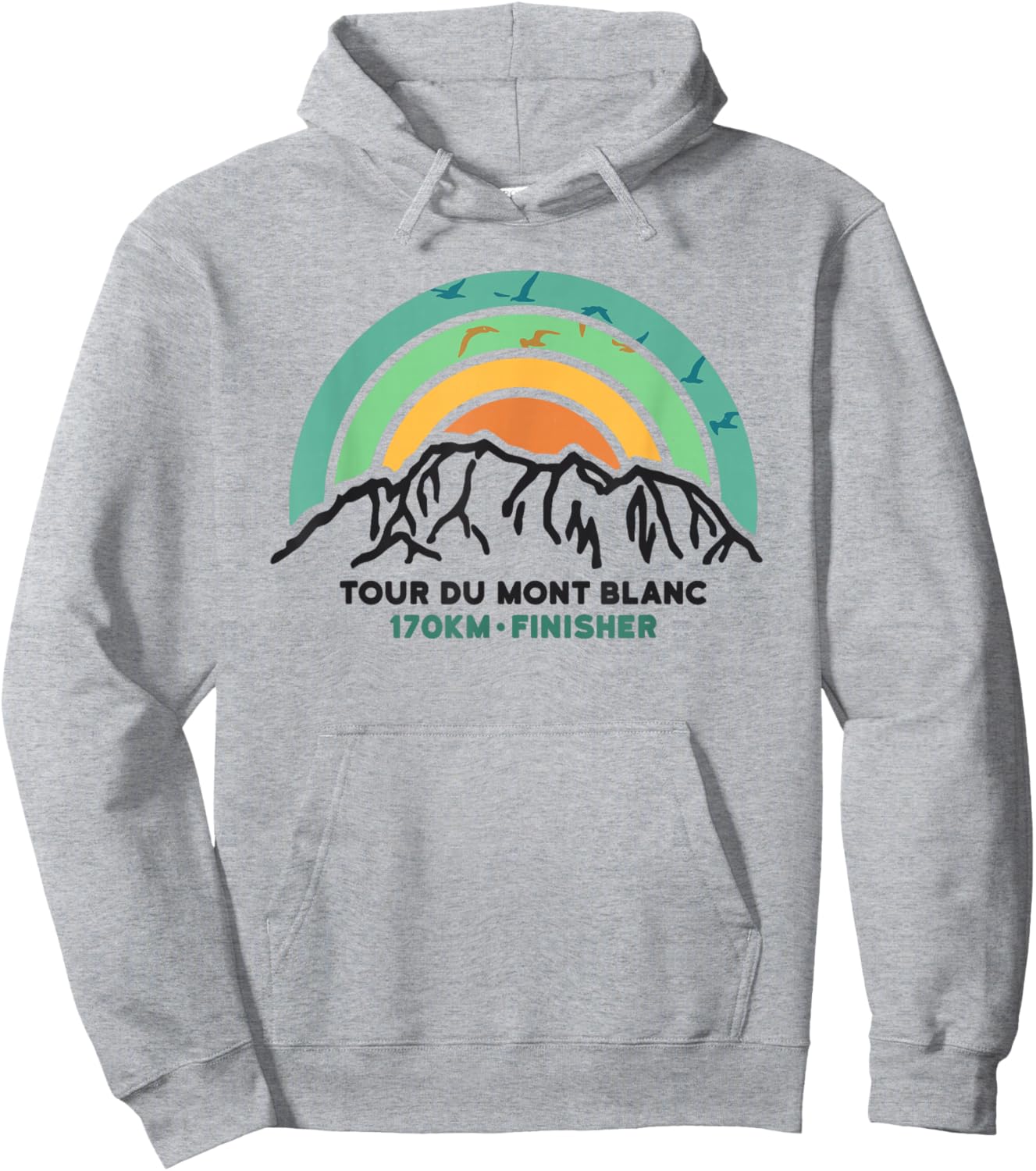 Tour du Mont Blanc Finisher France Montblanc Hiking Gifts Hoodie - Hoodie | Ash