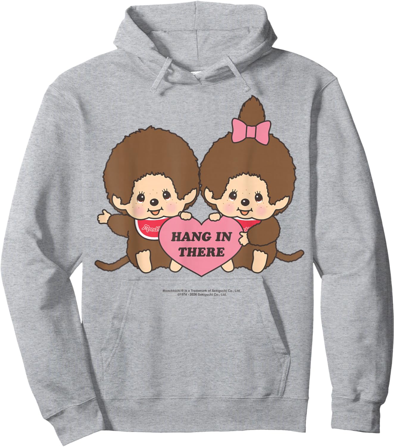 Monchhichi Hang in There Monchhichi-kun & Monchhichi-chan Hoodie - Hoodie | Ash
