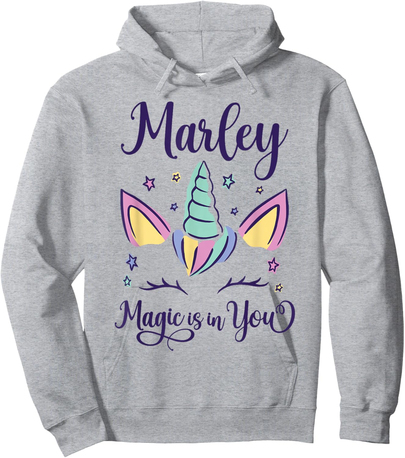 First Name Marley Personalized I Love Marley Hoodie - Hoodie | Ash