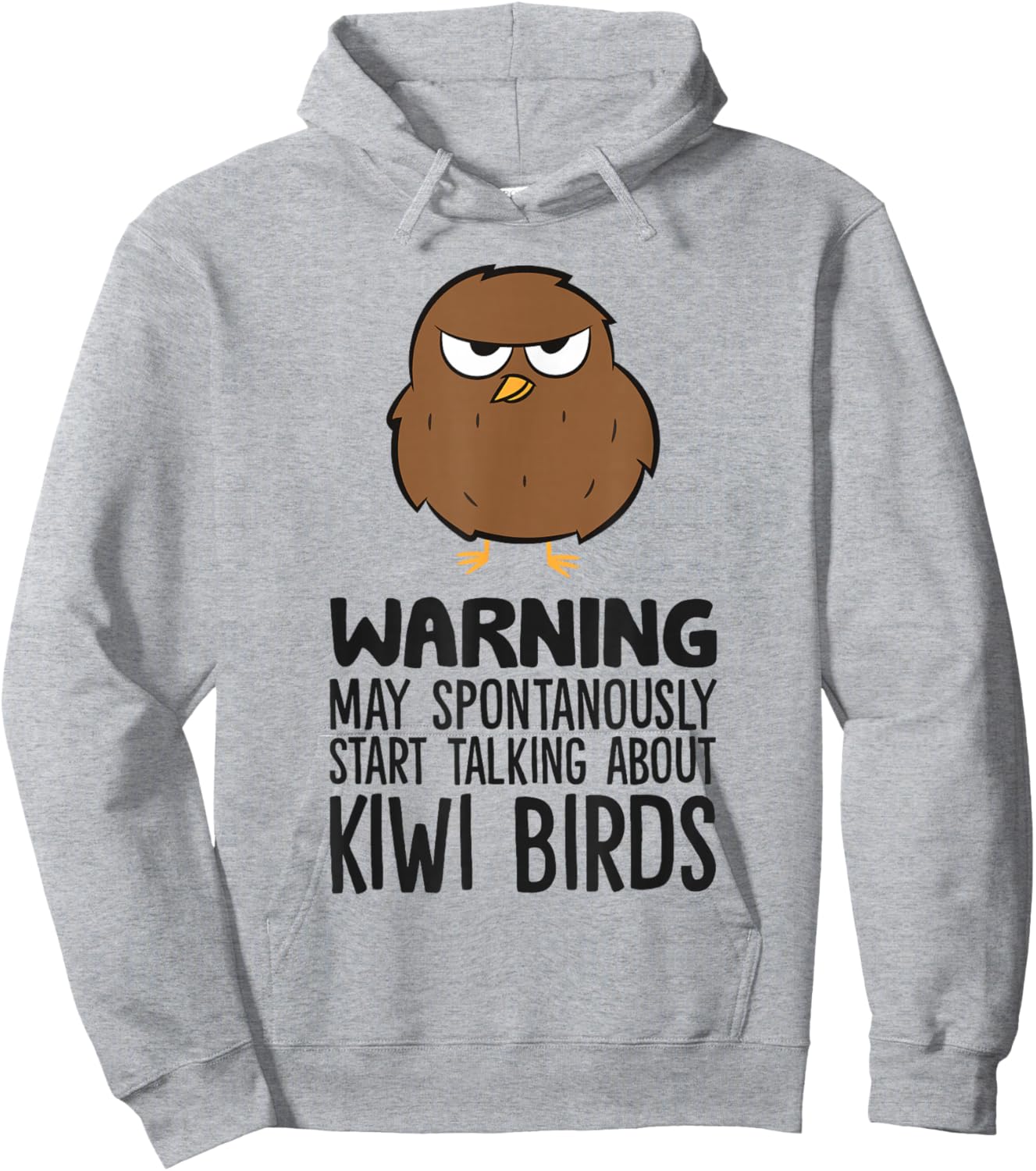 Warning May Spontaneously Start Talking About Kiwi Birds Hoodie - Hoodie | Ash