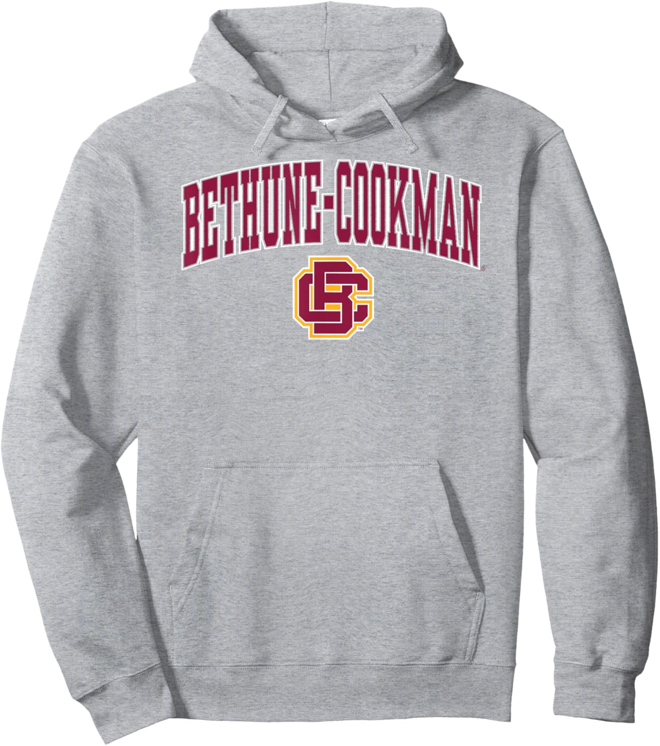 Bethune–Cookman Wildcats Arch Over Gray Officially Licensed Hoodie - Hoodie | Ash