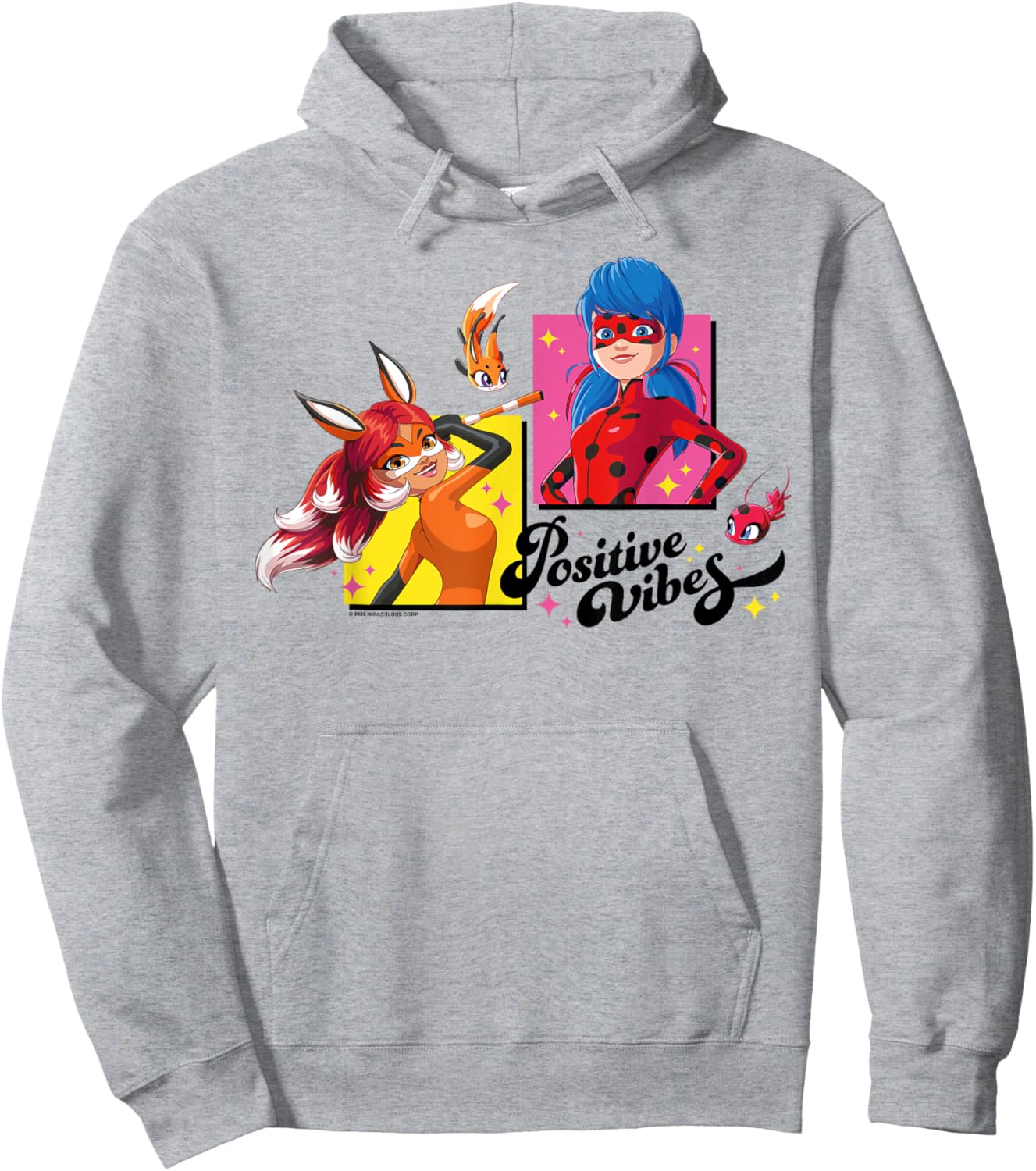 Positive Vibes & Rena Rouge Hoodie - Hoodie | Ash