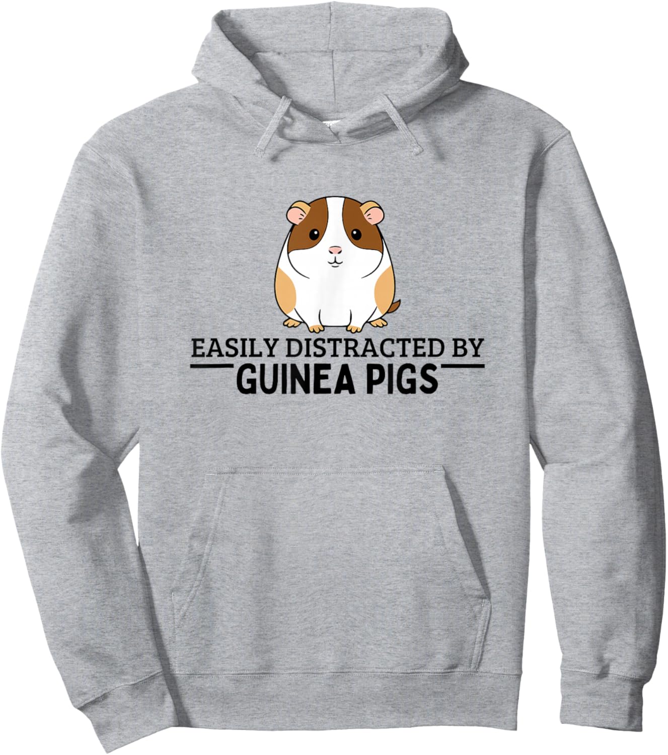 Easily Distracted by Guinea Pigs Funny Guinea Pig Hoodie - Hoodie | Ash