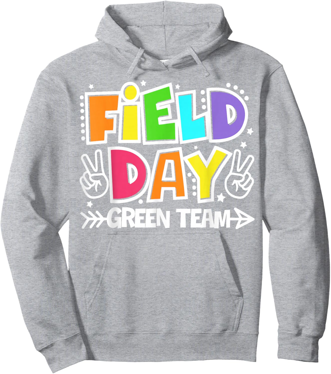 Field Day Green Team Funny For Teacher Kids Field Day Games Hoodie - Hoodie | Ash