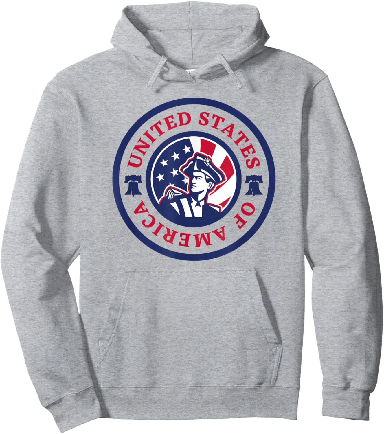 United States of America Patriotic American Flag July 4 USA Hoodie - Hoodie | Ash