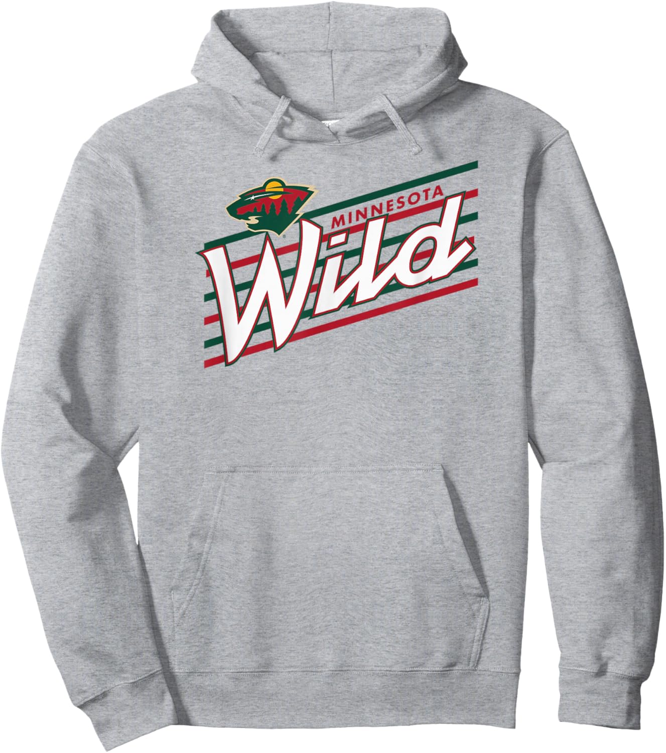 Minnesota Wild Retro Performer Gray Officially Licensed Hoodie - Hoodie | Ash