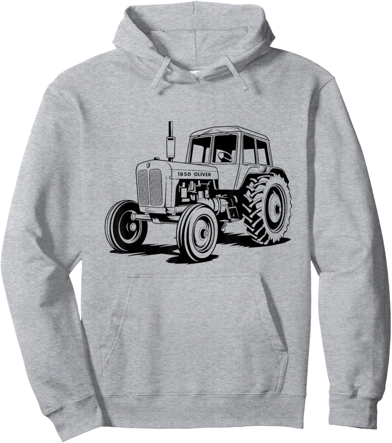 Classic Oliver Vintage Tractor Design for Farm Lovers Hoodie - Hoodie | Ash