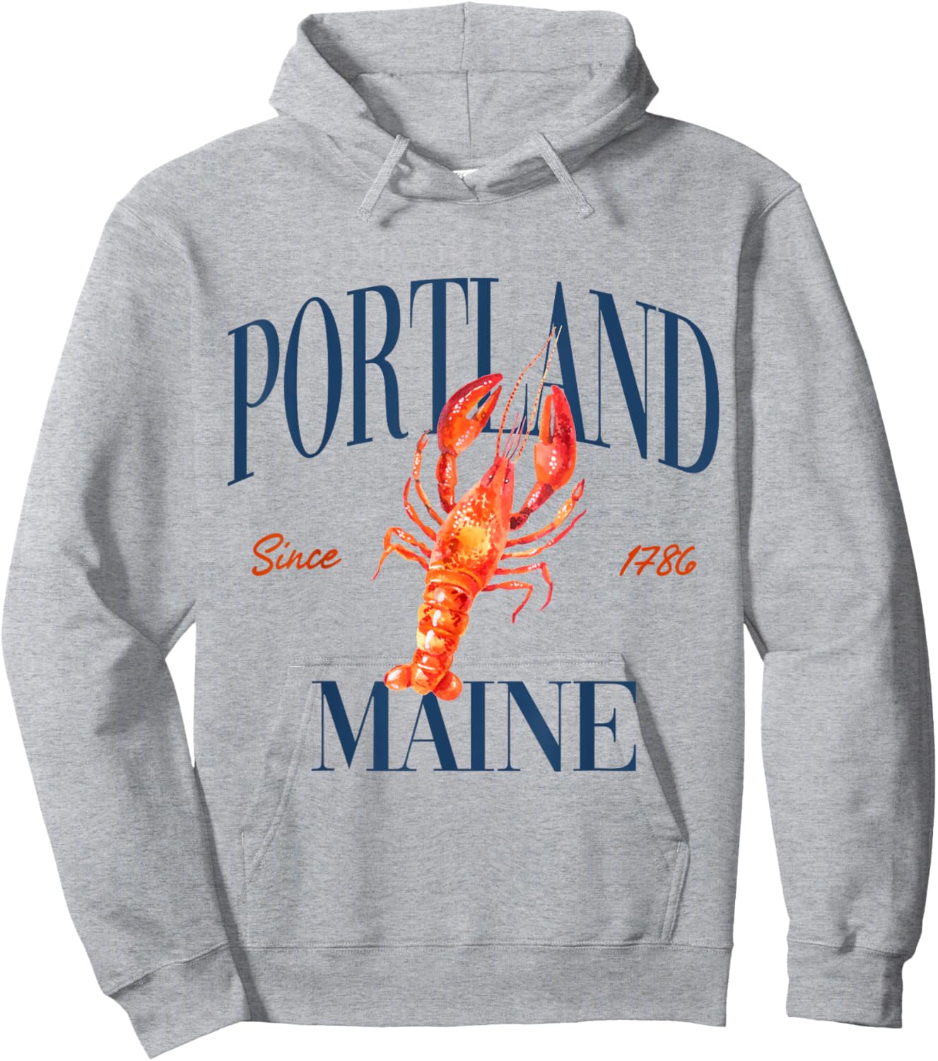 Portland Maine Est. 1786 - Old Money, Aesthetic, Classic Hoodie - Hoodie | Ash
