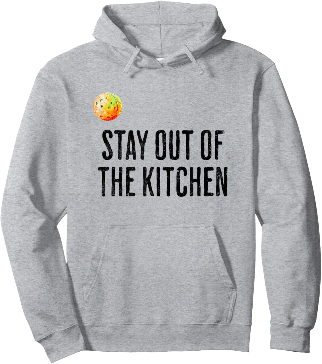 Funny Pickleball Men Women Stay Out of the Kitchen Player Hoodie - Hoodie | Ash