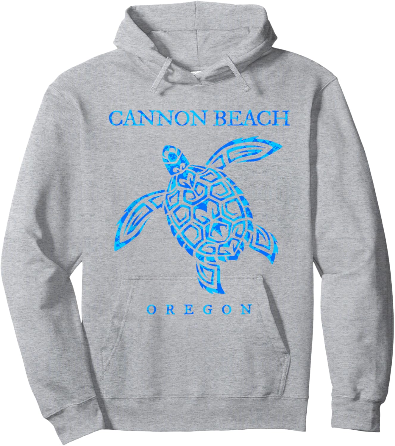 Cannon Beach Oregon Sea Turtle Boys Girls Souvenir Hoodie - Hoodie | Ash