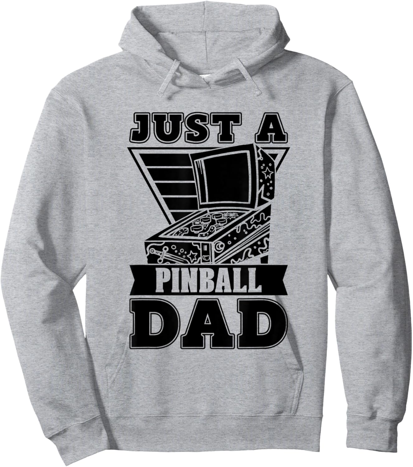Pinball Father Arcade Game Retro Machine Just A Pinball Dad Hoodie - Hoodie | Ash