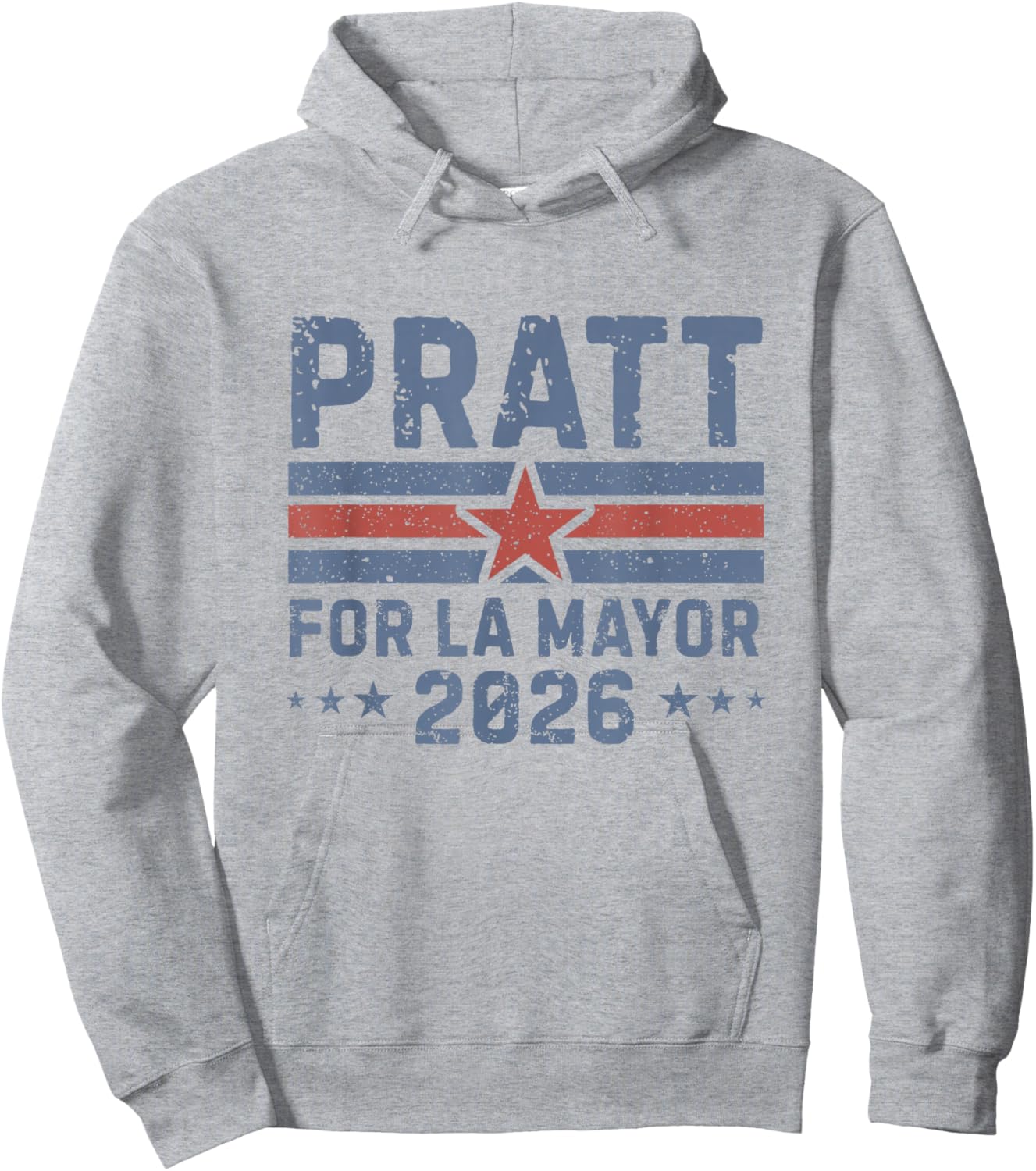 Pratt for Mayor of Los Angeles 2026 - Vintage Hoodie - Hoodie | Ash