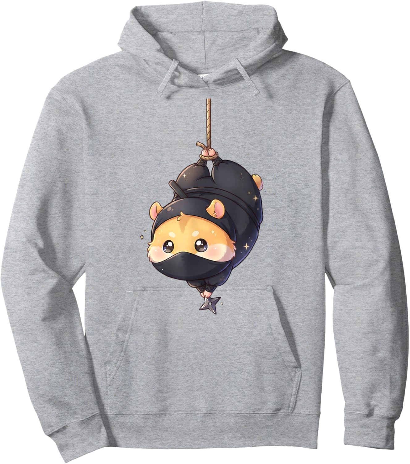 Cute Ninja Hamster Kawaii Chibi Anime Shinobi Pet Art Hoodie - Hoodie | Ash