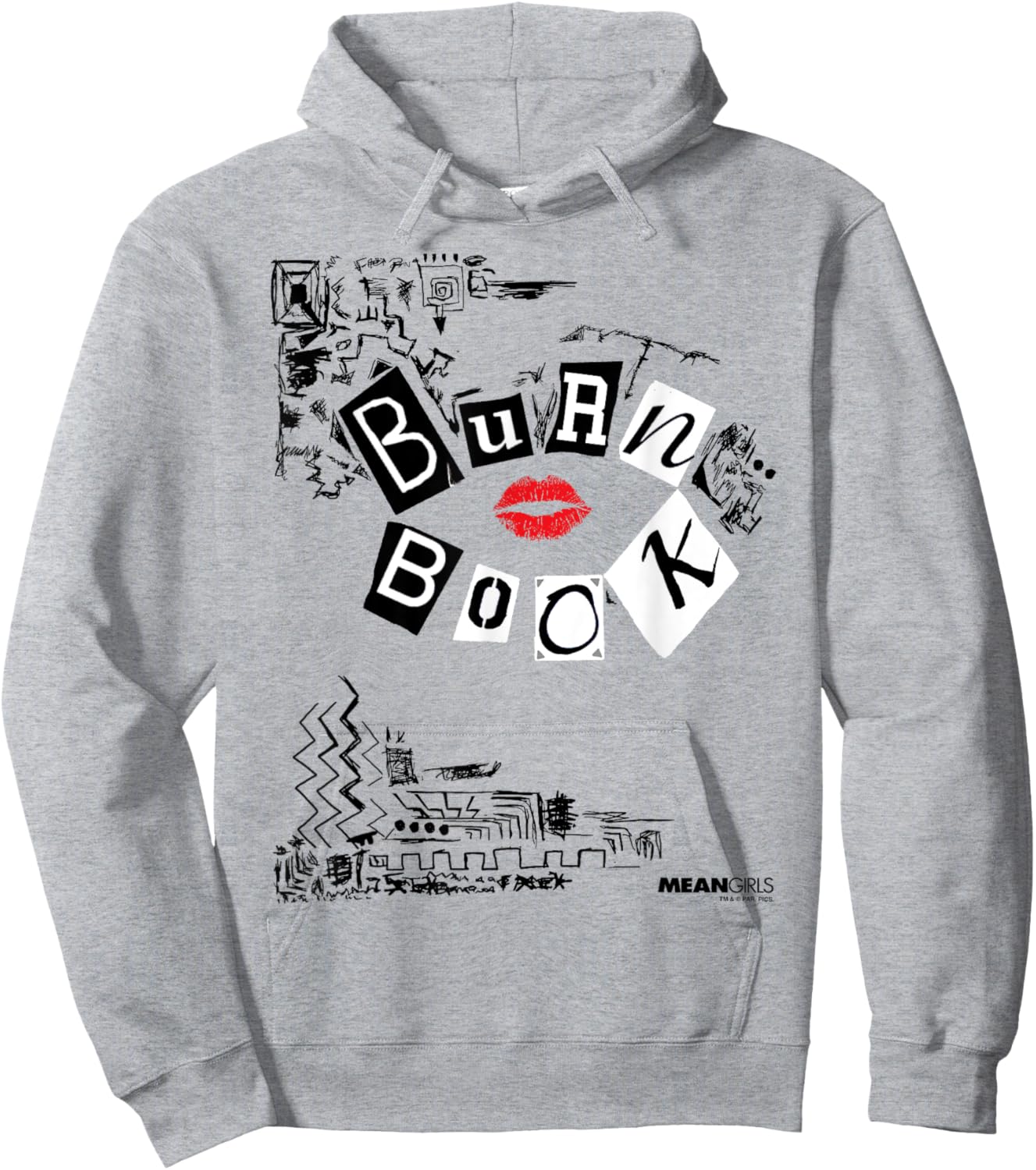 Mean Girls Burn Book Cover Art Hoodie - Hoodie | Ash