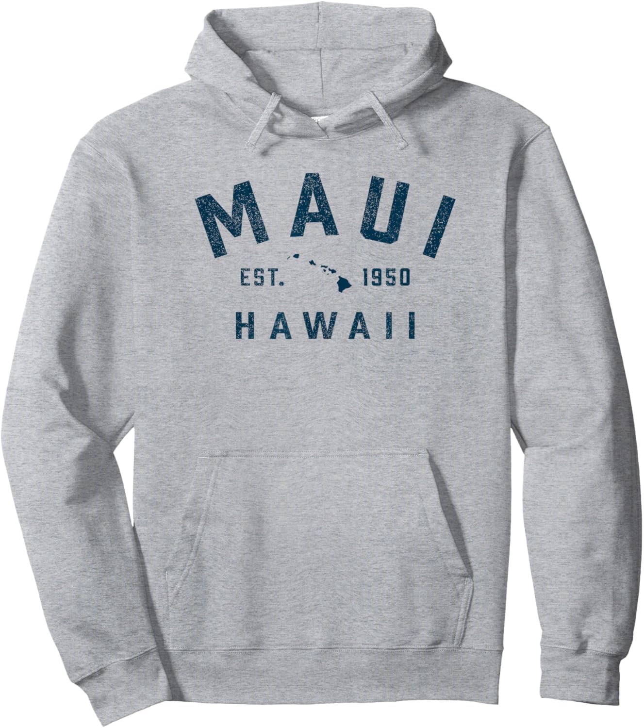 Vintage Maui Hawaii Souvenir Retro Preppy Throwback Hawaiian Hoodie - Hoodie | Ash