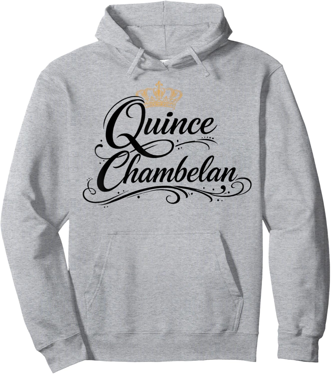Quinceanera Chambelan Mexican Party Crown Quince Birthday 15 Hoodie - Hoodie | Ash