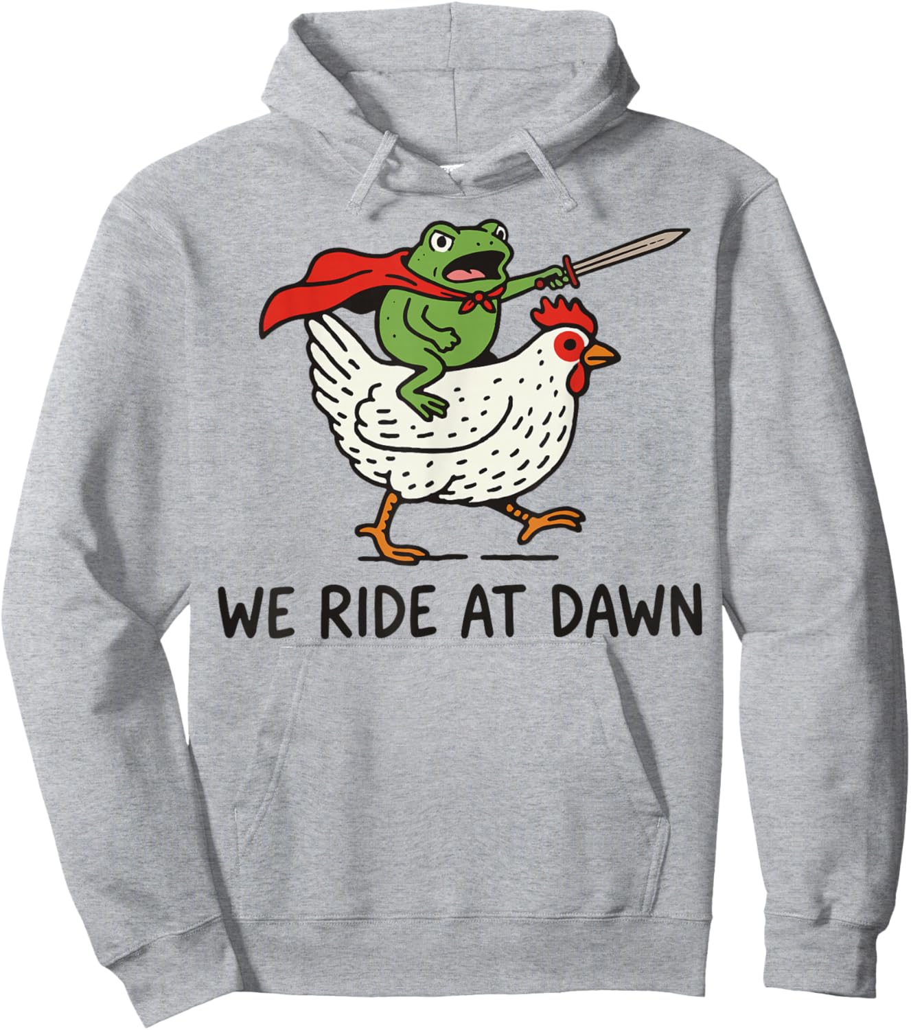 We Ride at Dawn Frog Hoodie - Hoodie | Ash