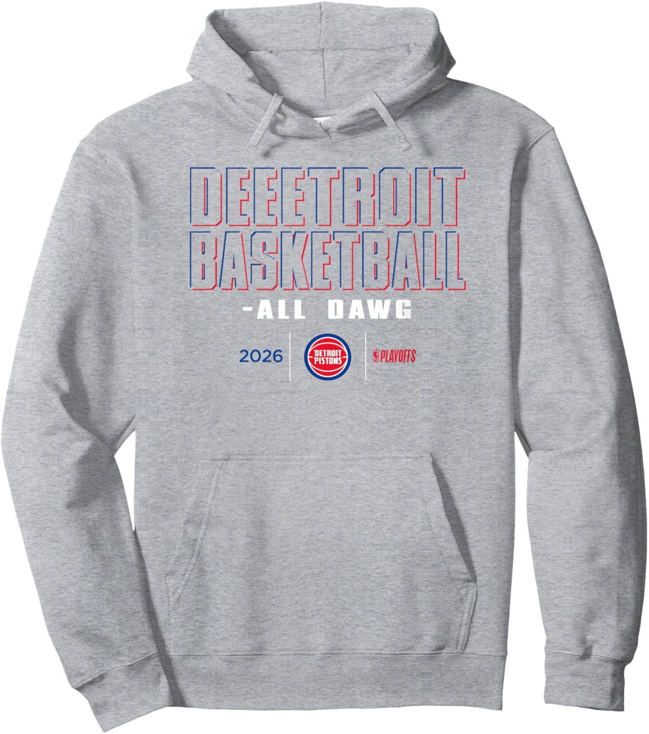 NBA 2026 Playoffs Mantra Pistons Shadow Realm Hoodie - Hoodie | Ash